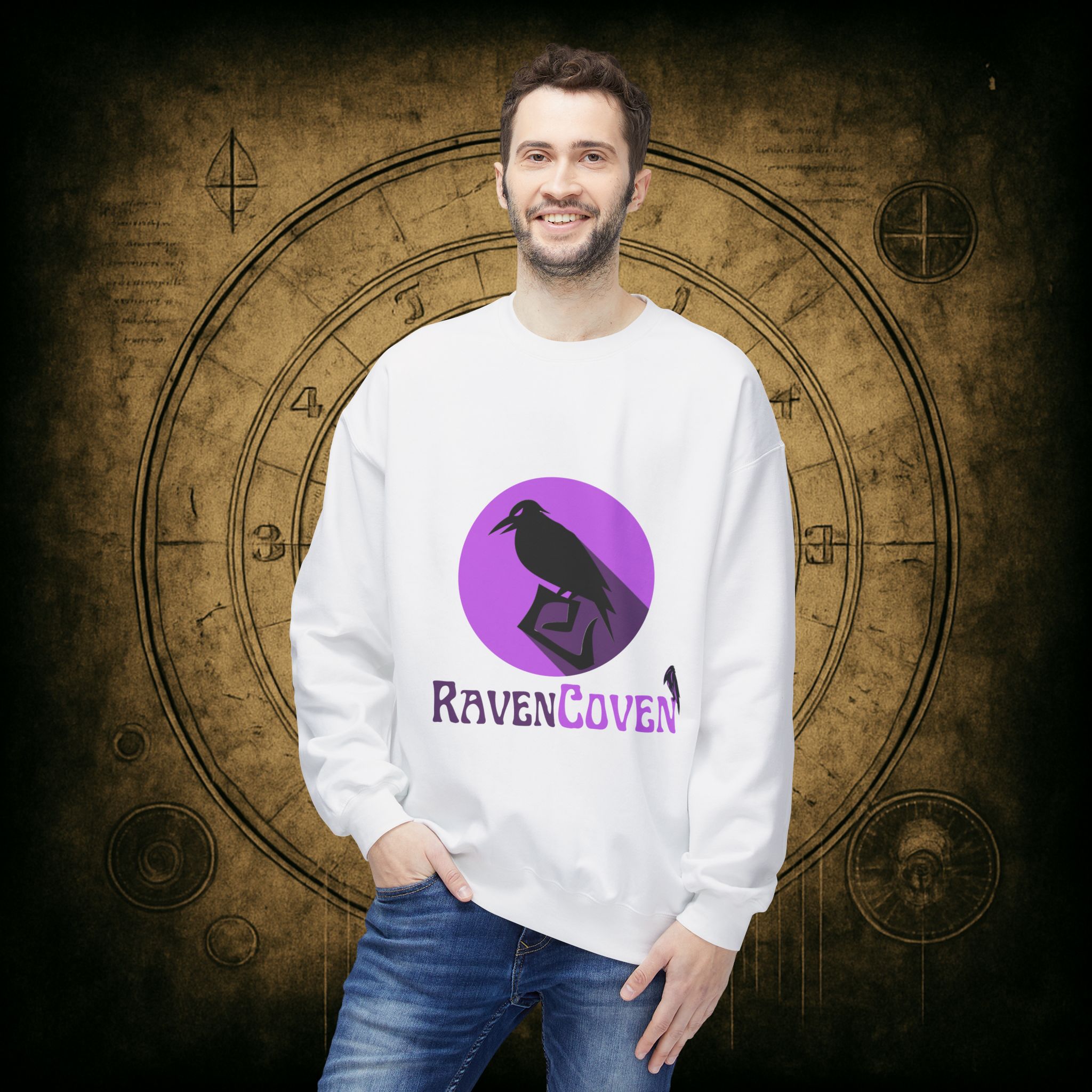 Raven Coven Logo Unisex Sweatshirt - Image 9