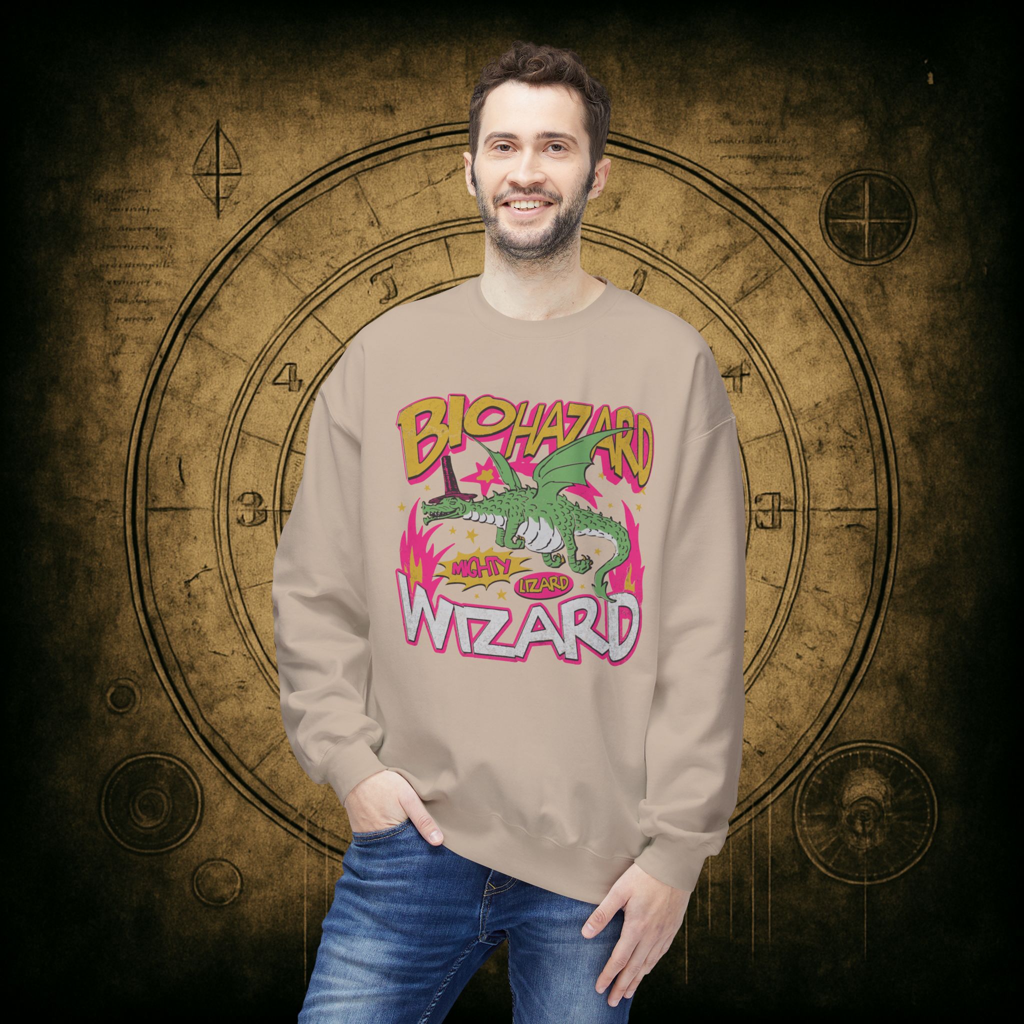 Biohazard Wizard Unisex Sweatshirt - Image 15