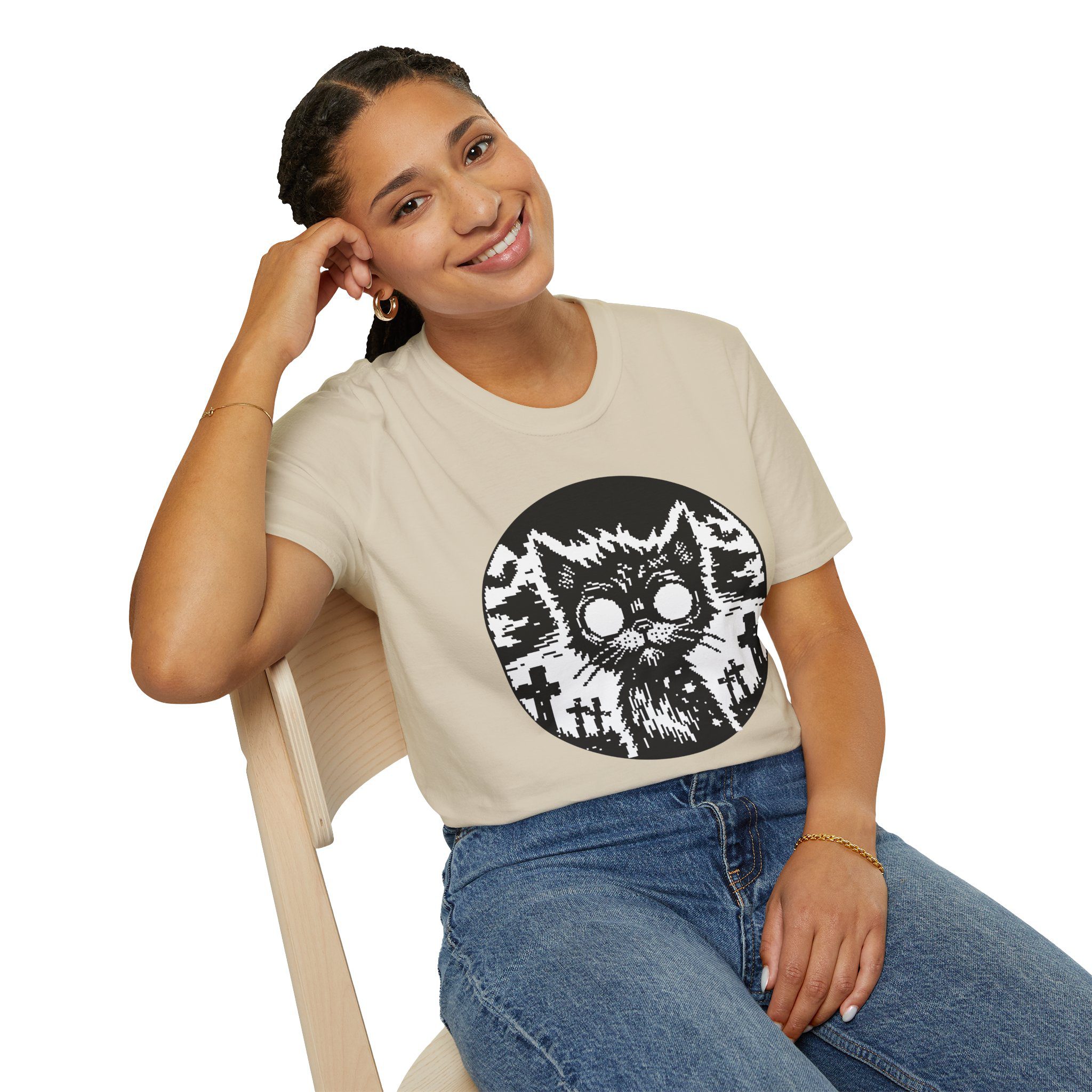 Zombie Cat Unisex T-Shirt - Image 20