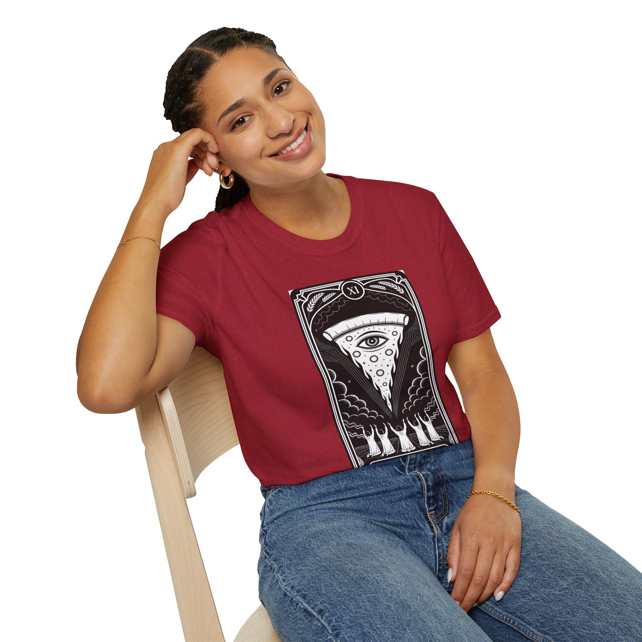The Pizza Tarot Unisex T-Shirt - Image 76
