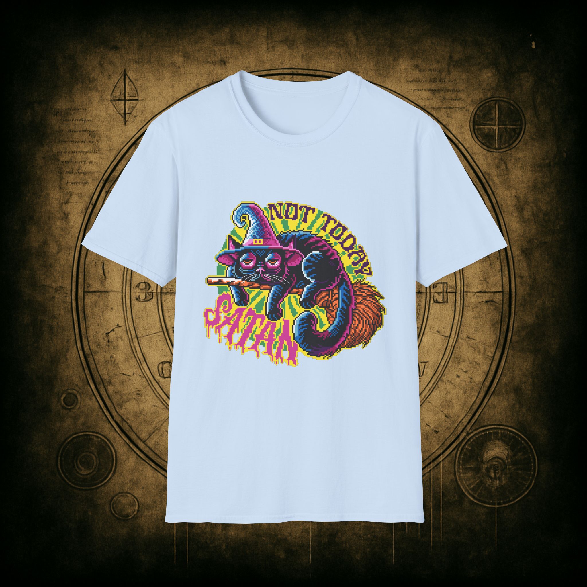 Not Today Satan Cat Unisex T-Shirt - Image 48