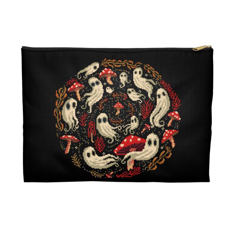 Spiral Mushrooms & Ghosts Project Bag