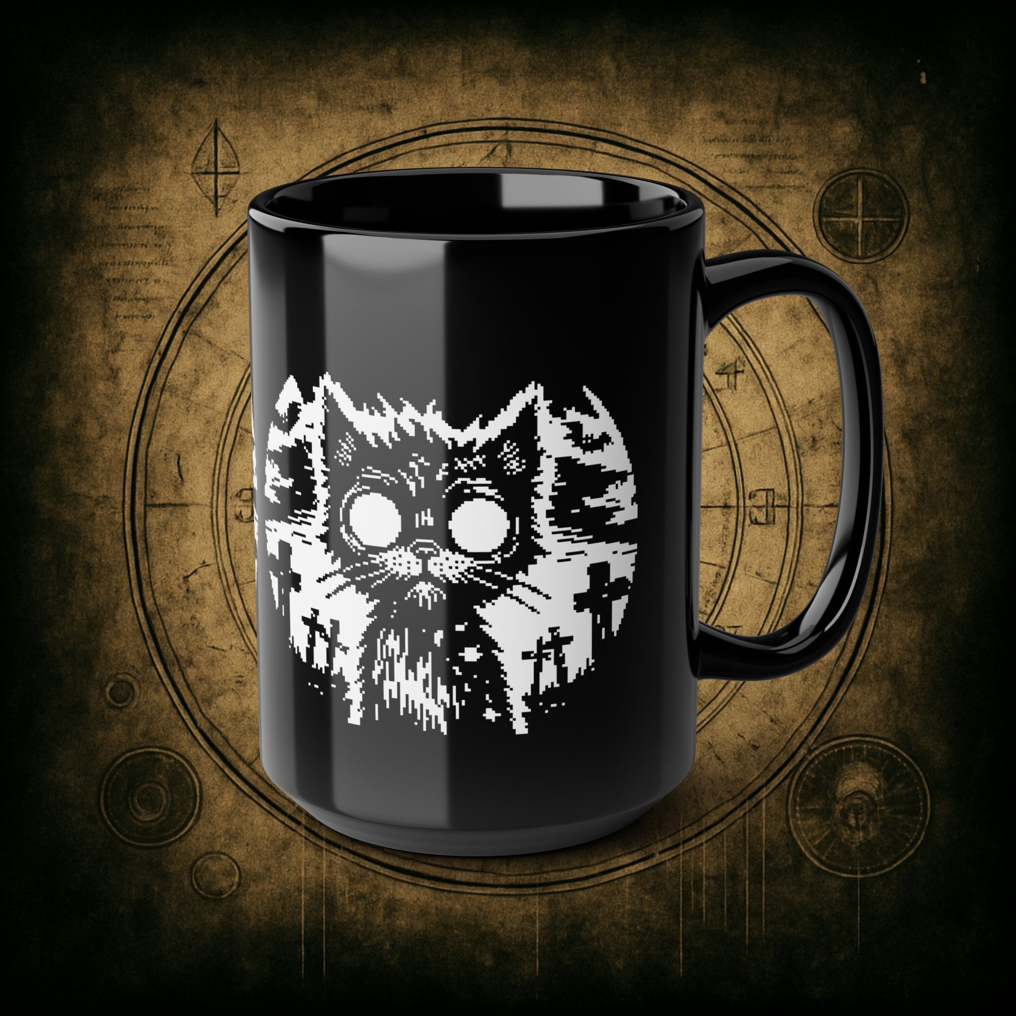 Zombie Cat Ceramic Mug - Image 10