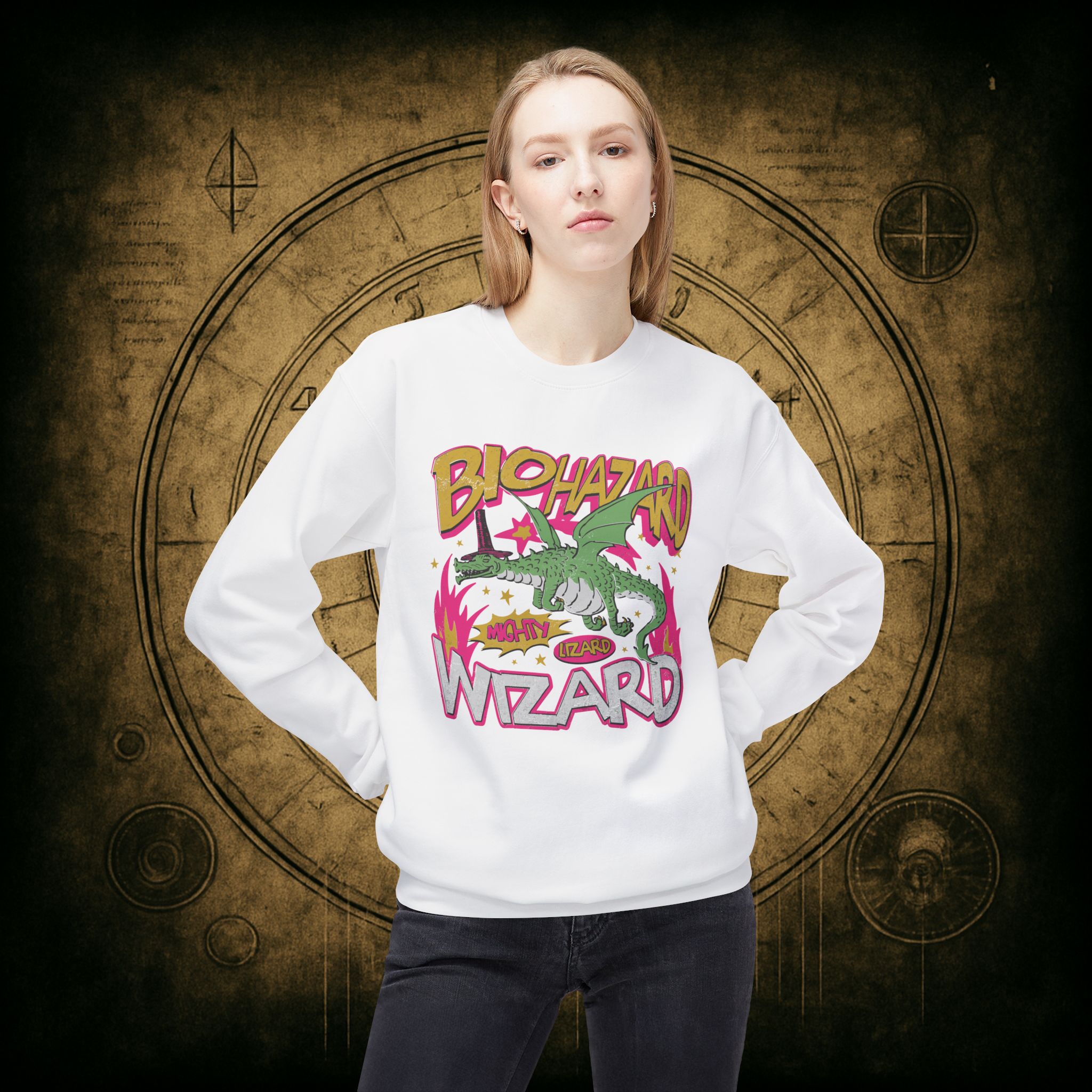 Biohazard Wizard Unisex Sweatshirt - Image 8