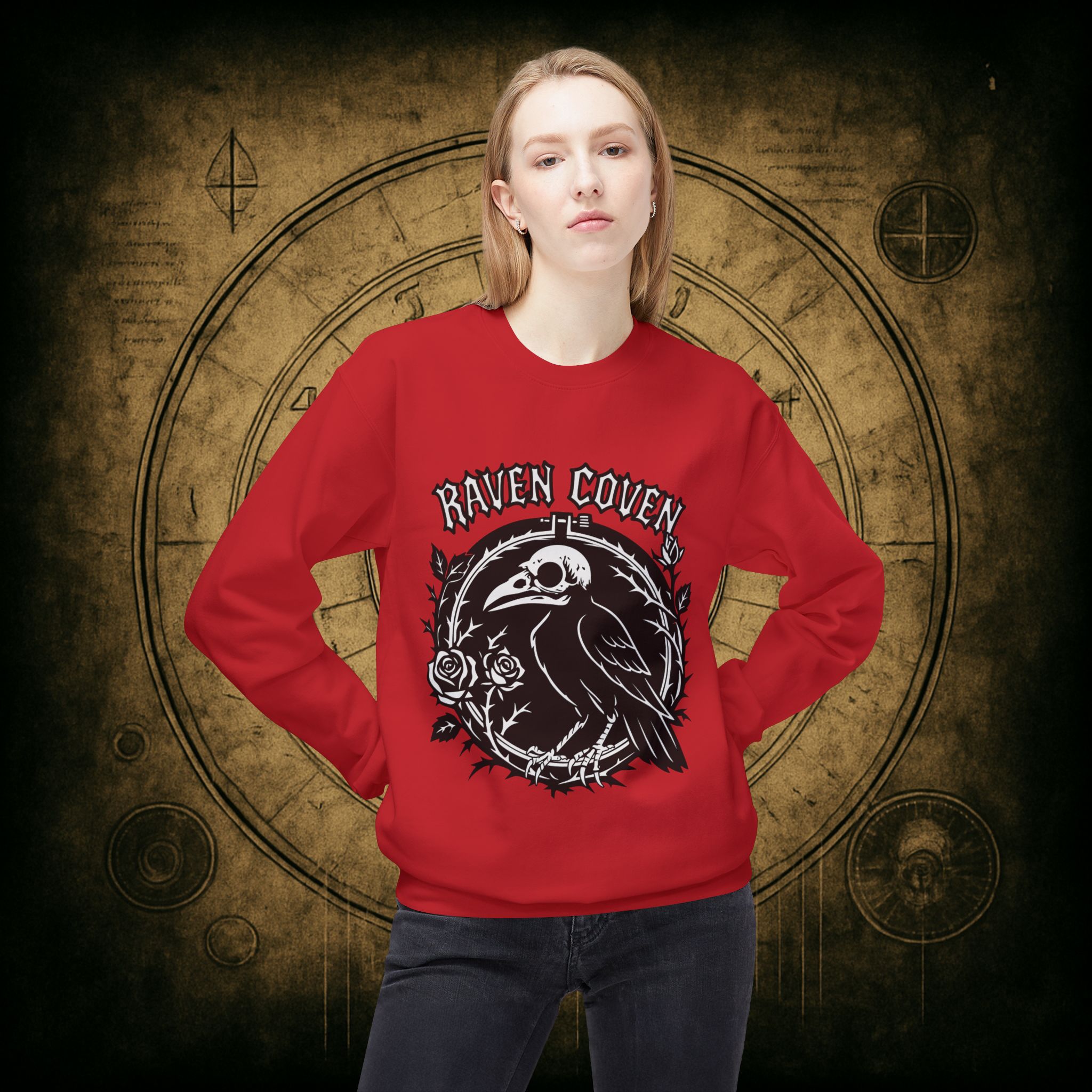 Raven of the Coven Raven Unisex Sweatshirt - Image 5