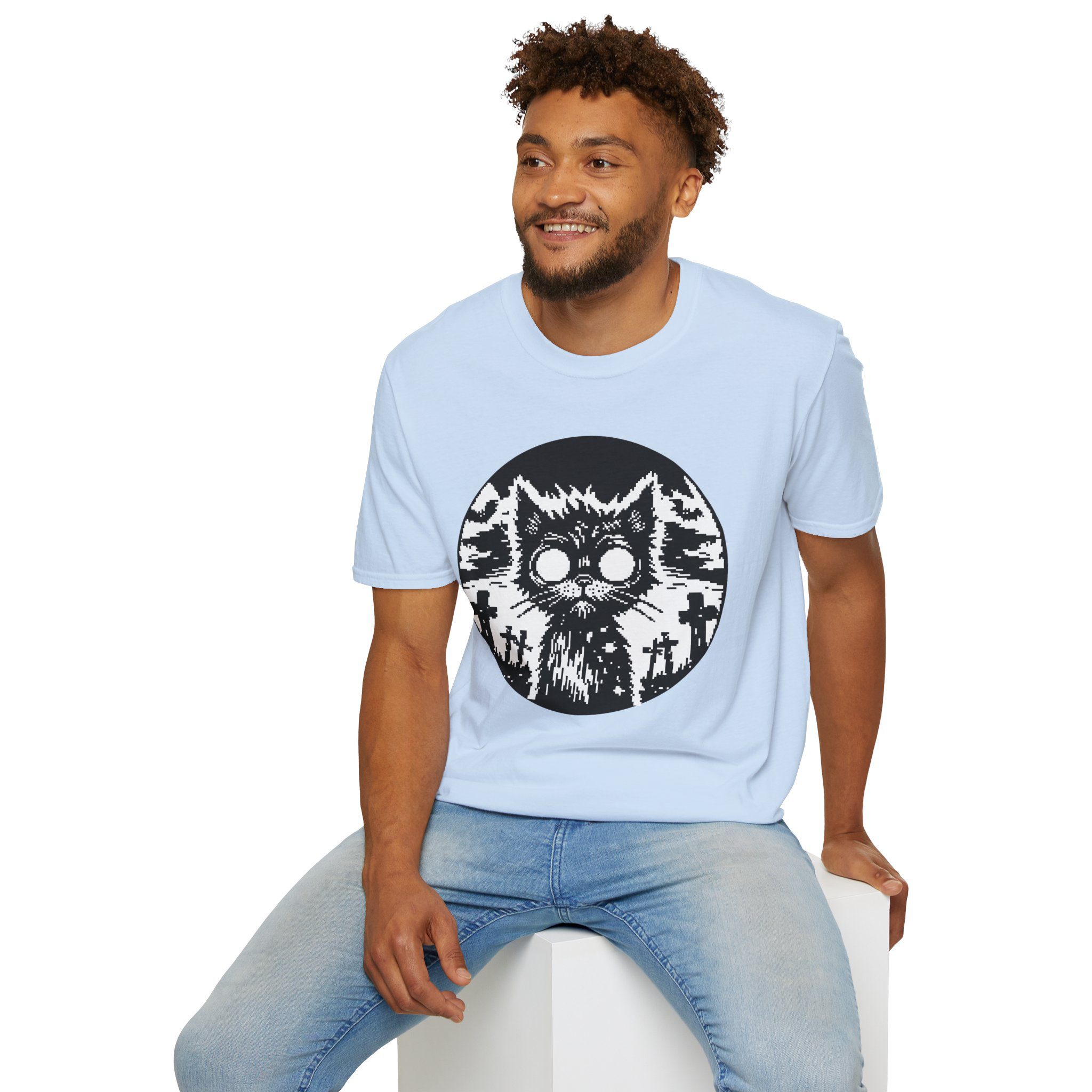 Zombie Cat Unisex T-Shirt - Image 52