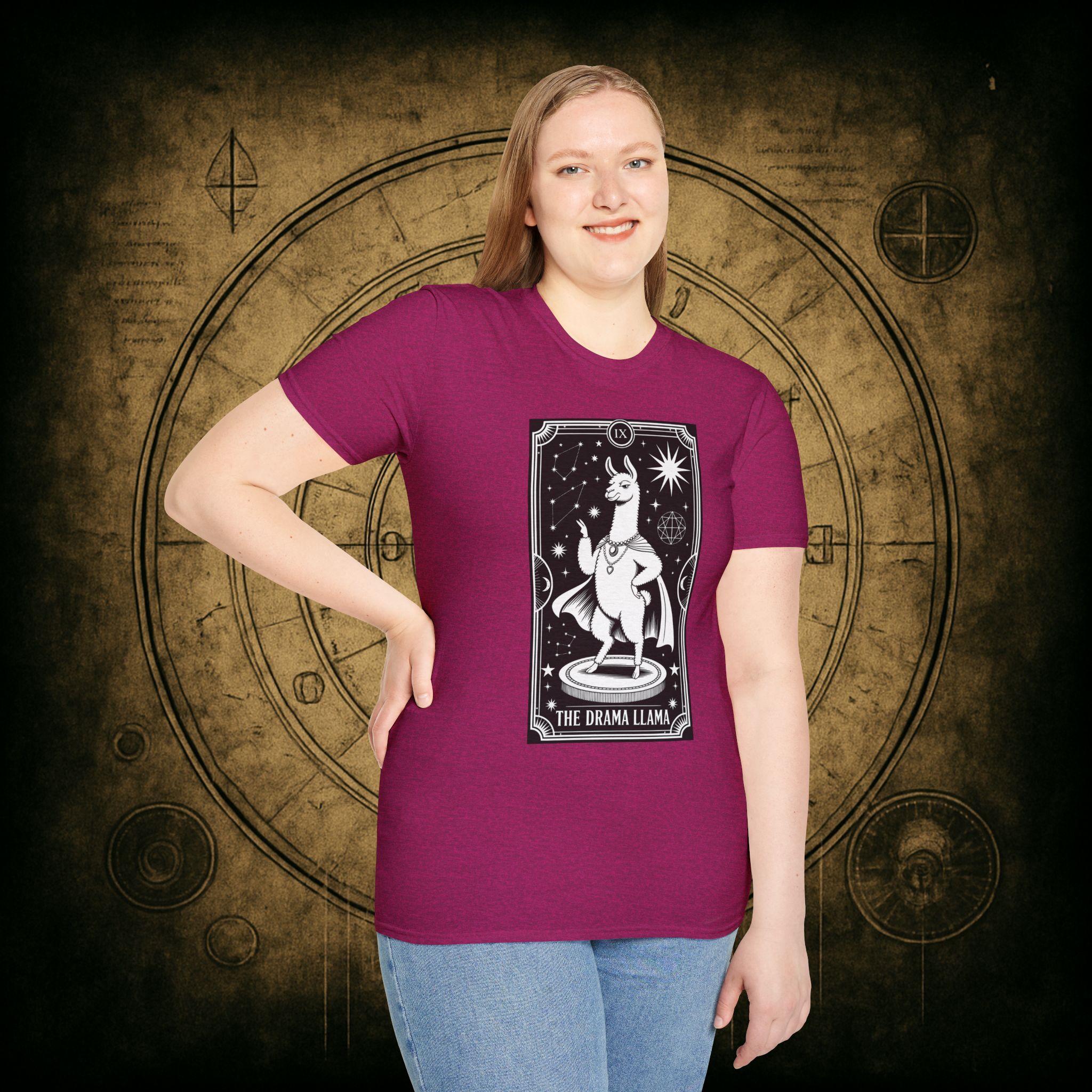 The Drama Llama Tarot Unisex T-Shirt - Image 40