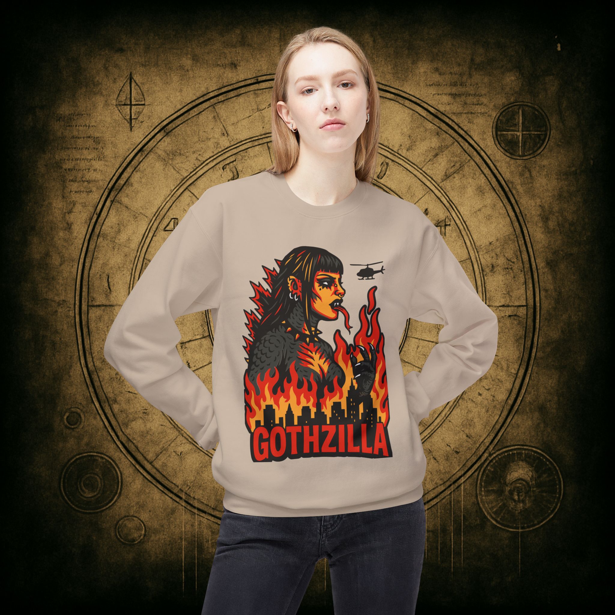 Gothzilla Unisex Sweatshirt - Image 14