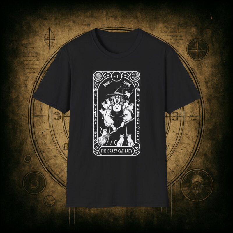 The Crazy Cat Lady Tarot Unisex T-Shirt