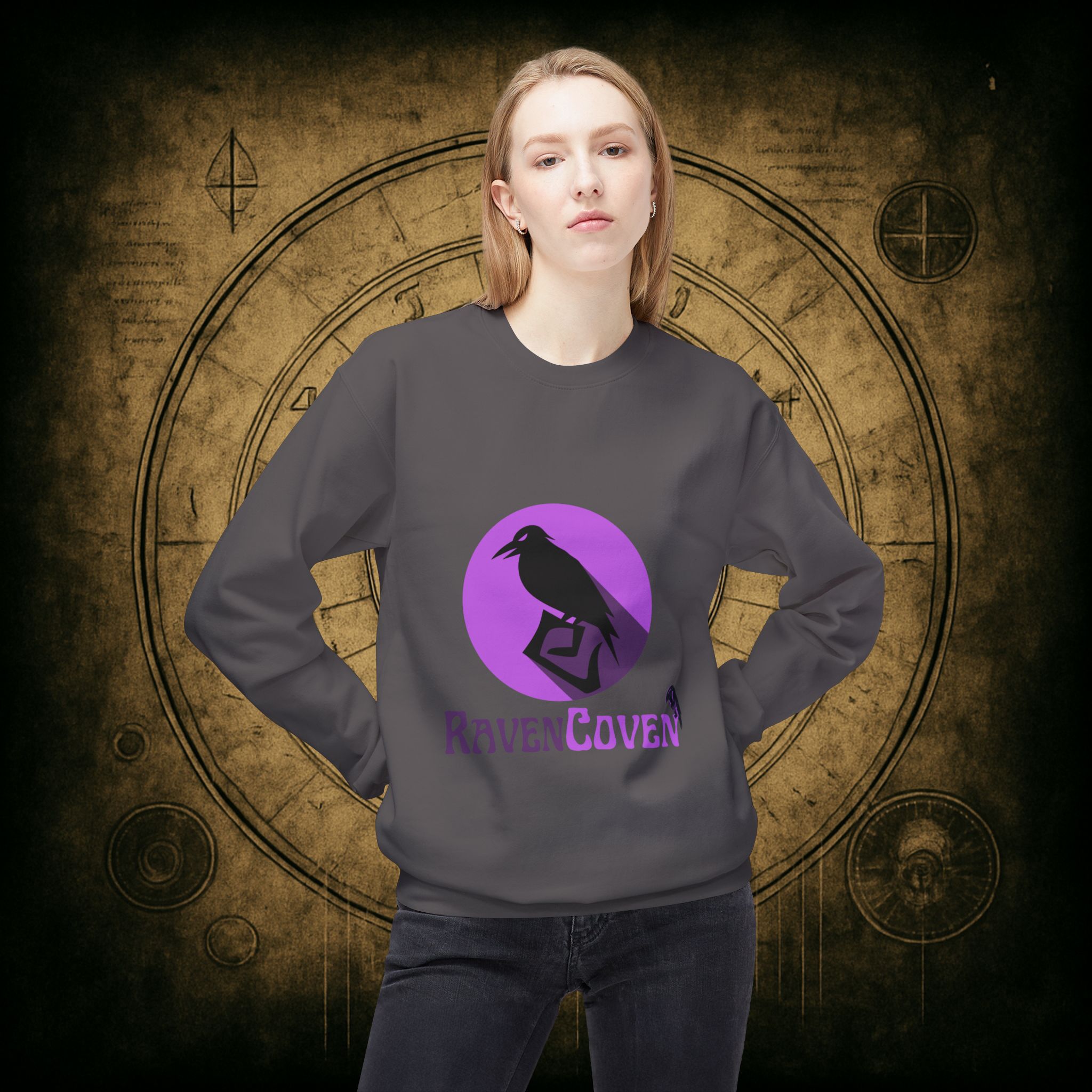 Raven Coven Logo Unisex Sweatshirt - Image 29