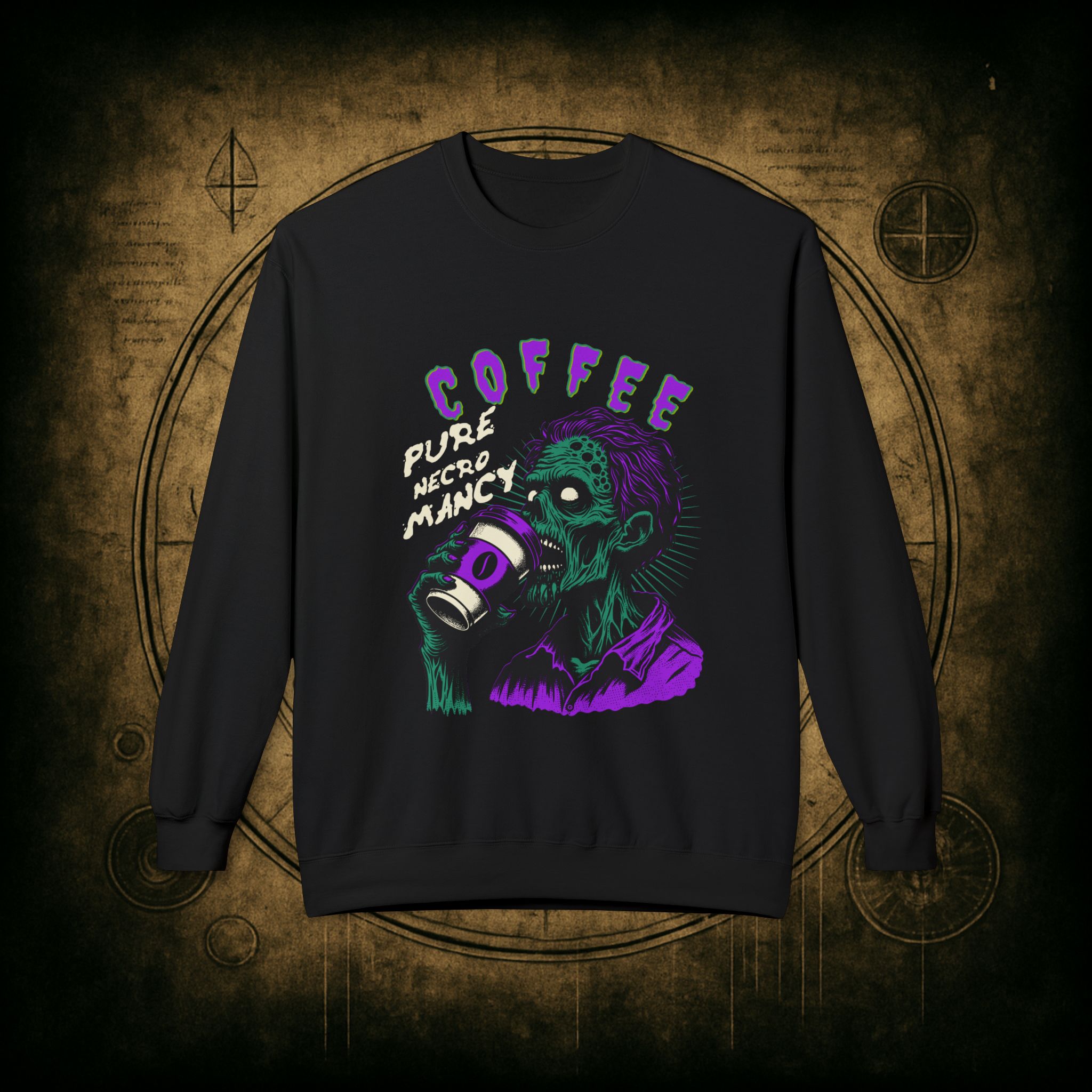 Zombie Coffee Necromancy Sweatshirt - Image 13
