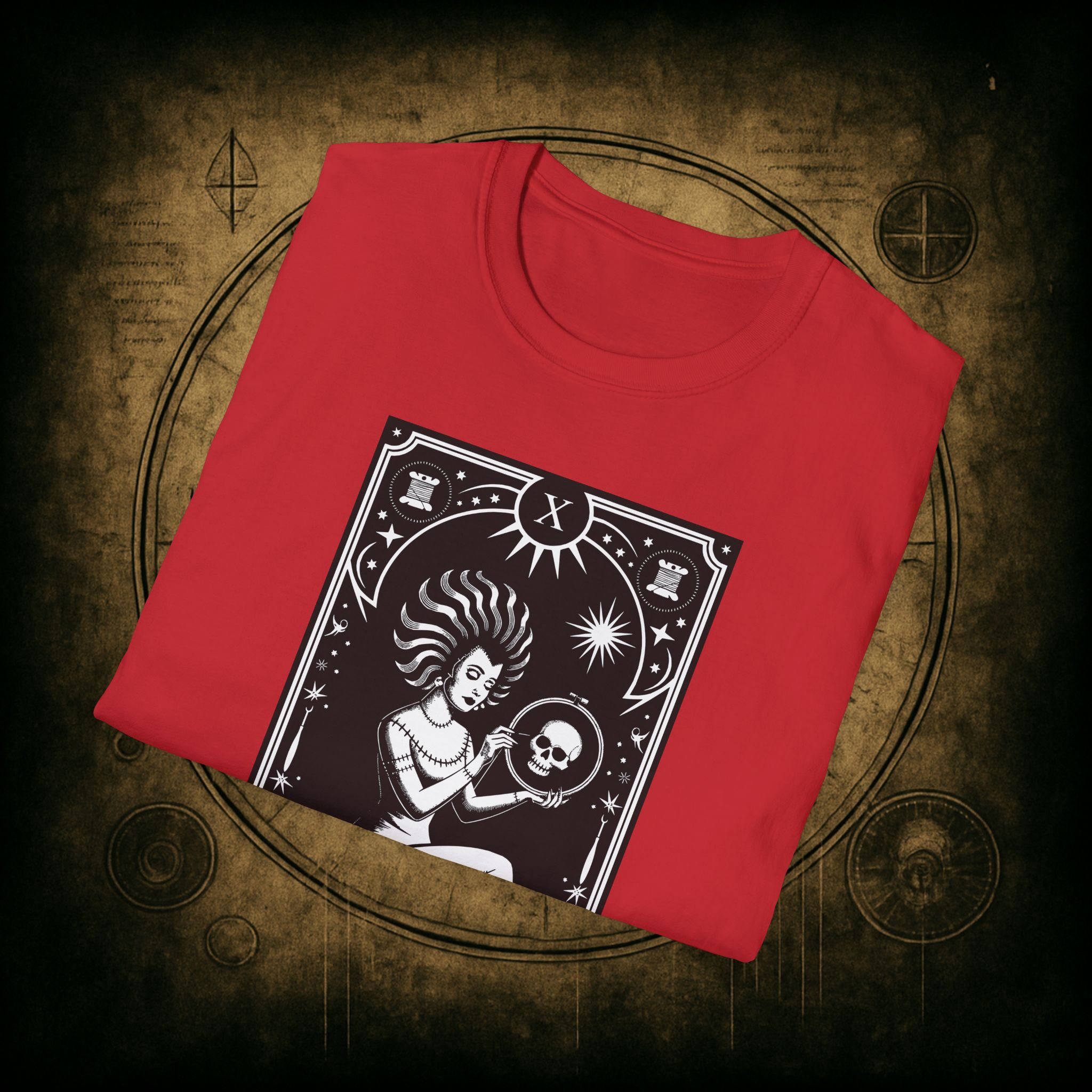 The Stitcher Tarot Unisex T-shirt - Image 69