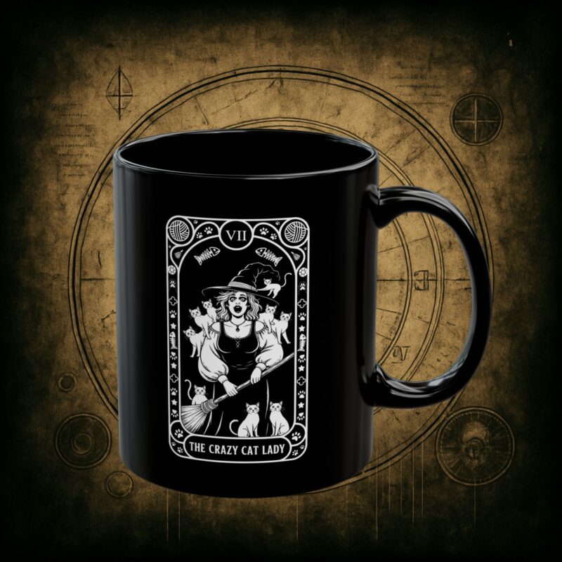 The Crazy Cat Lady Tarot Ceramic Mug