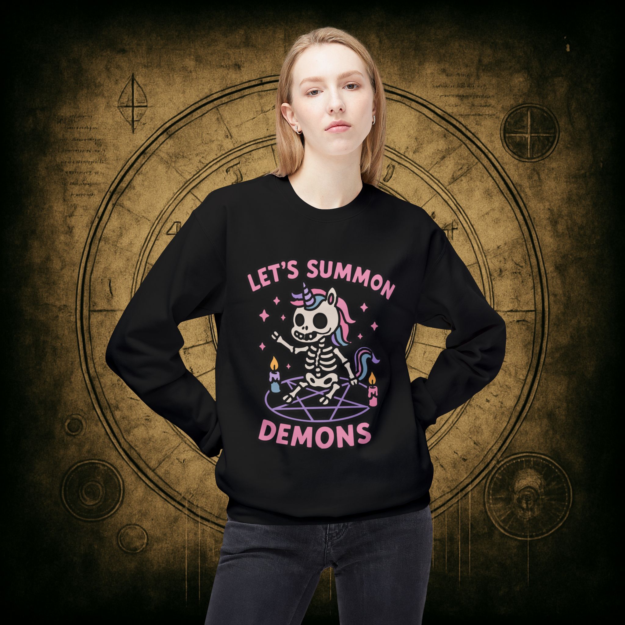 Let’s Summon Demons Unisex Sweatshirt - Image 14