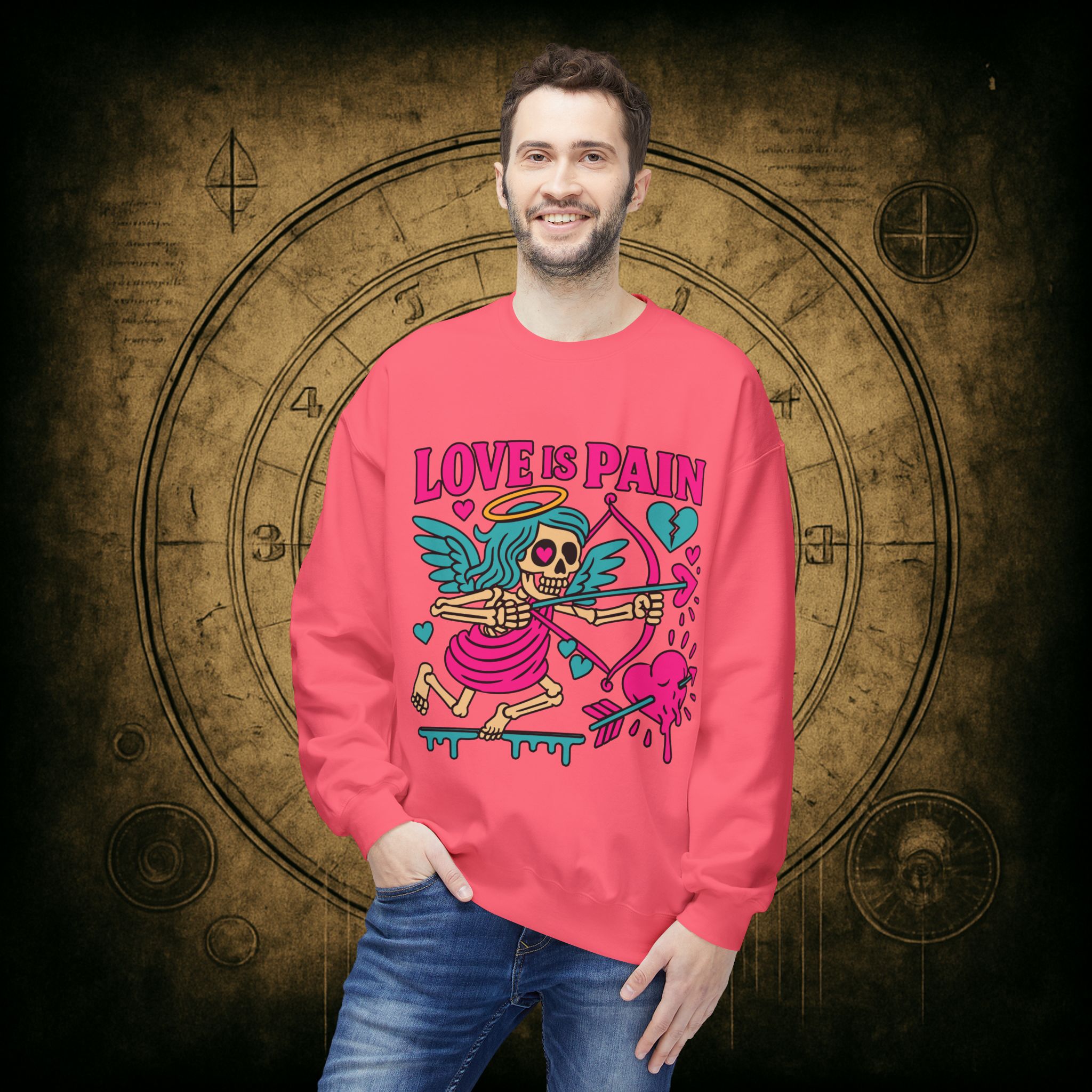 Cupid: Love Is Pain – Unisex Sweatshirt - Image 42