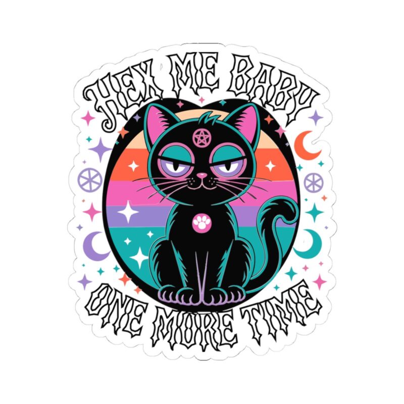 Hex Me Baby One More Time Kiss-Cut Sticker