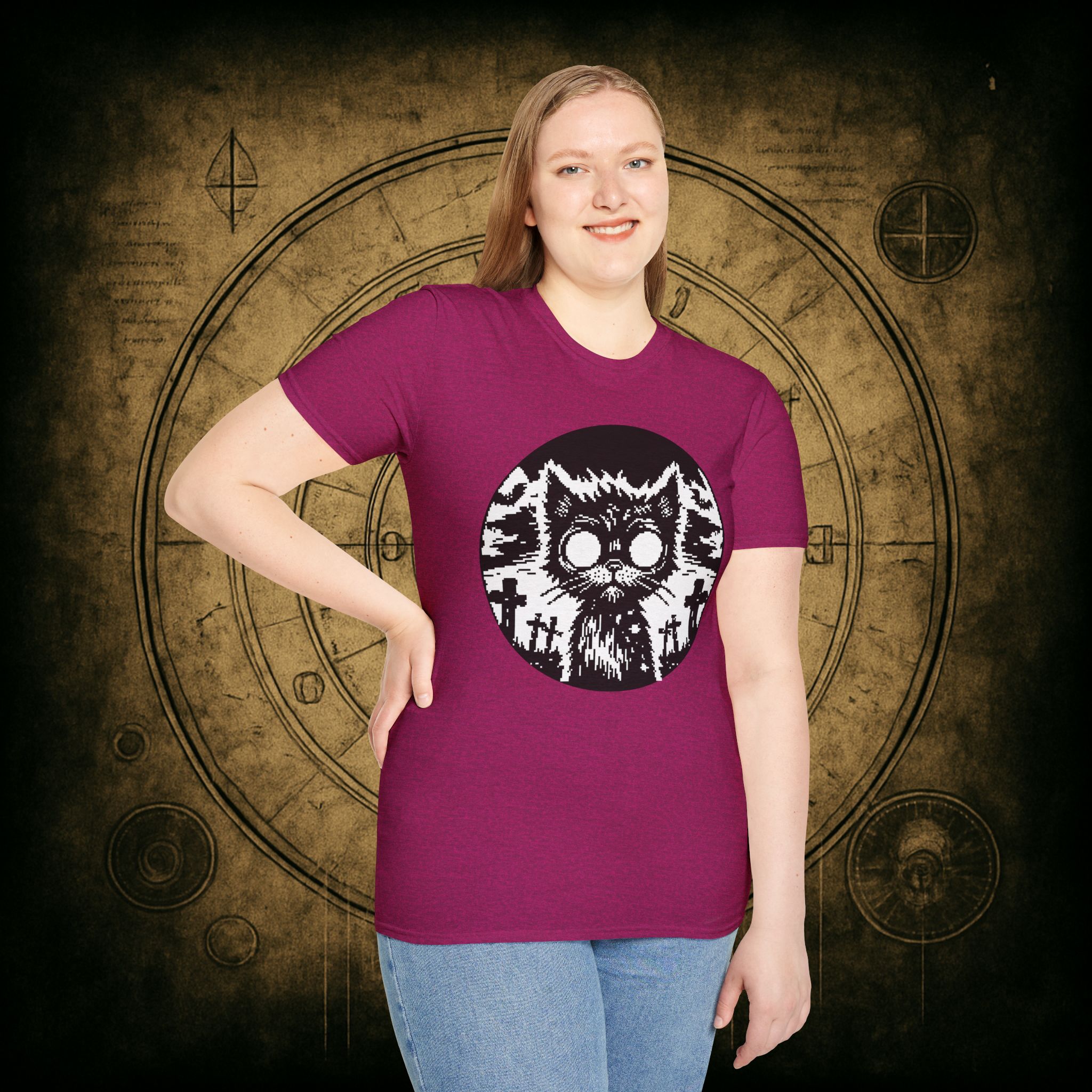 Zombie Cat Unisex T-Shirt - Image 40