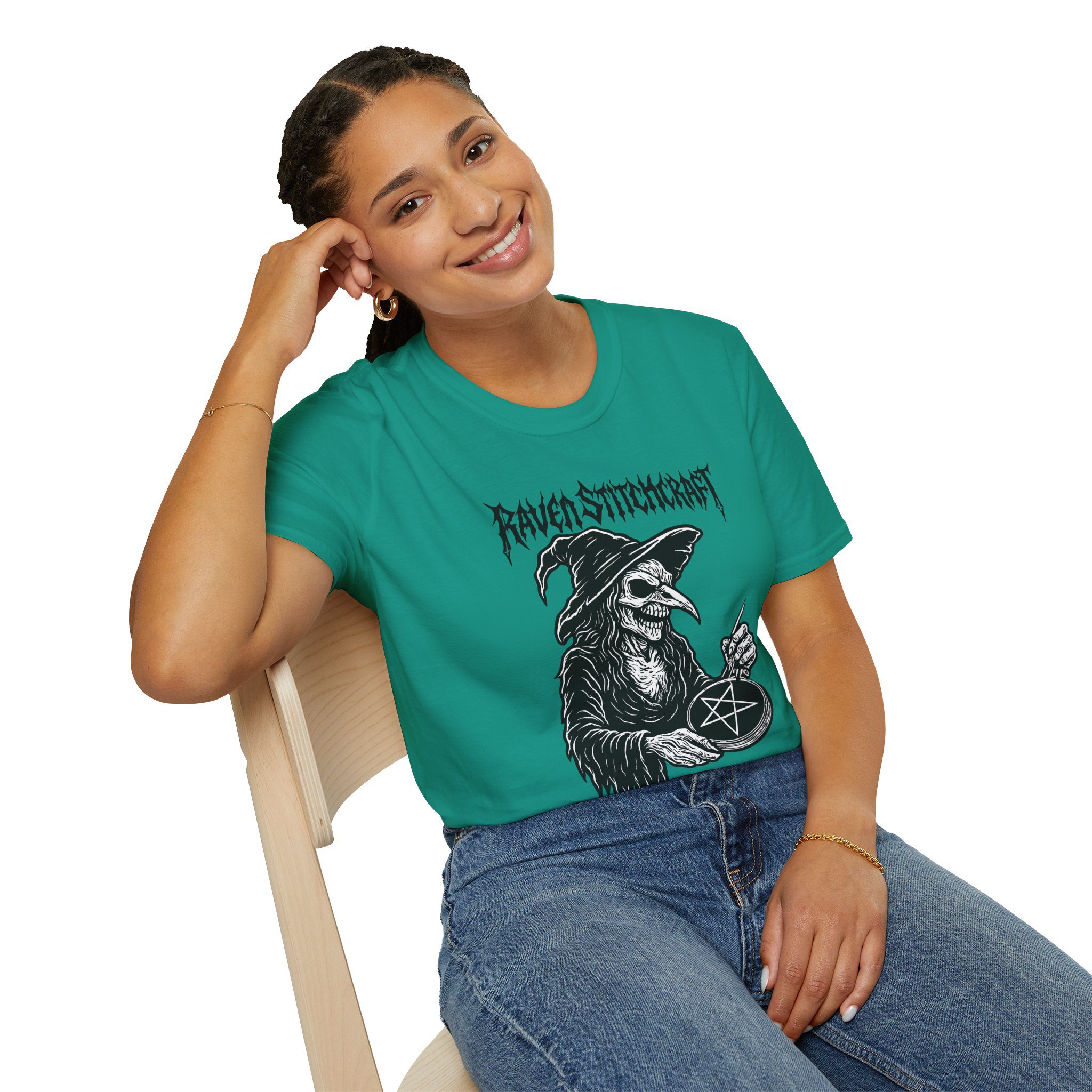 Raven Stitcher Unisex T-Shirt - Image 46