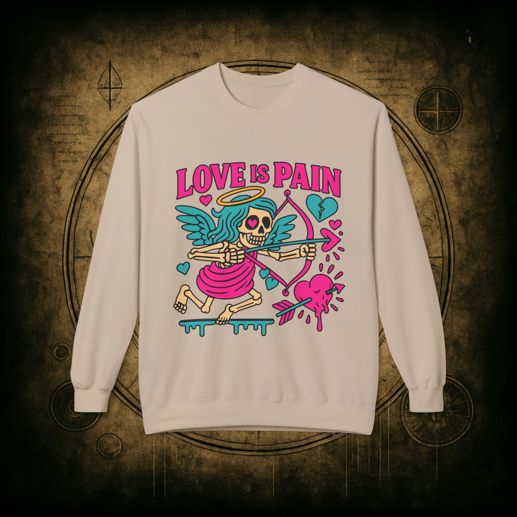 Cupid: Love Is Pain – Unisex Sweatshirt - Image 13