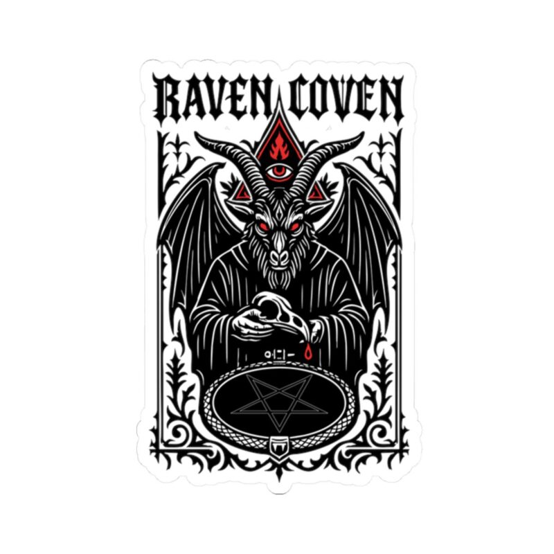 Raven Coven Initiation Kiss-Cut Sticker