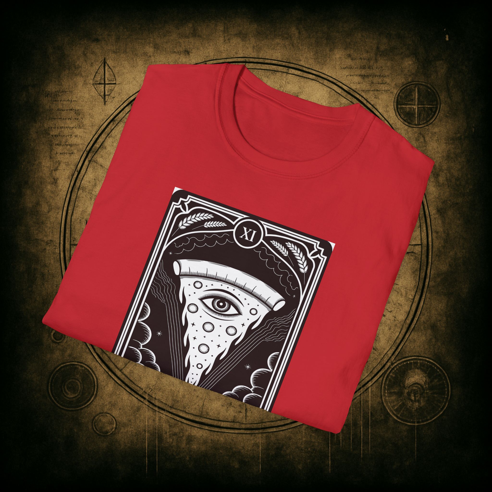 The Pizza Tarot Unisex T-Shirt - Image 69