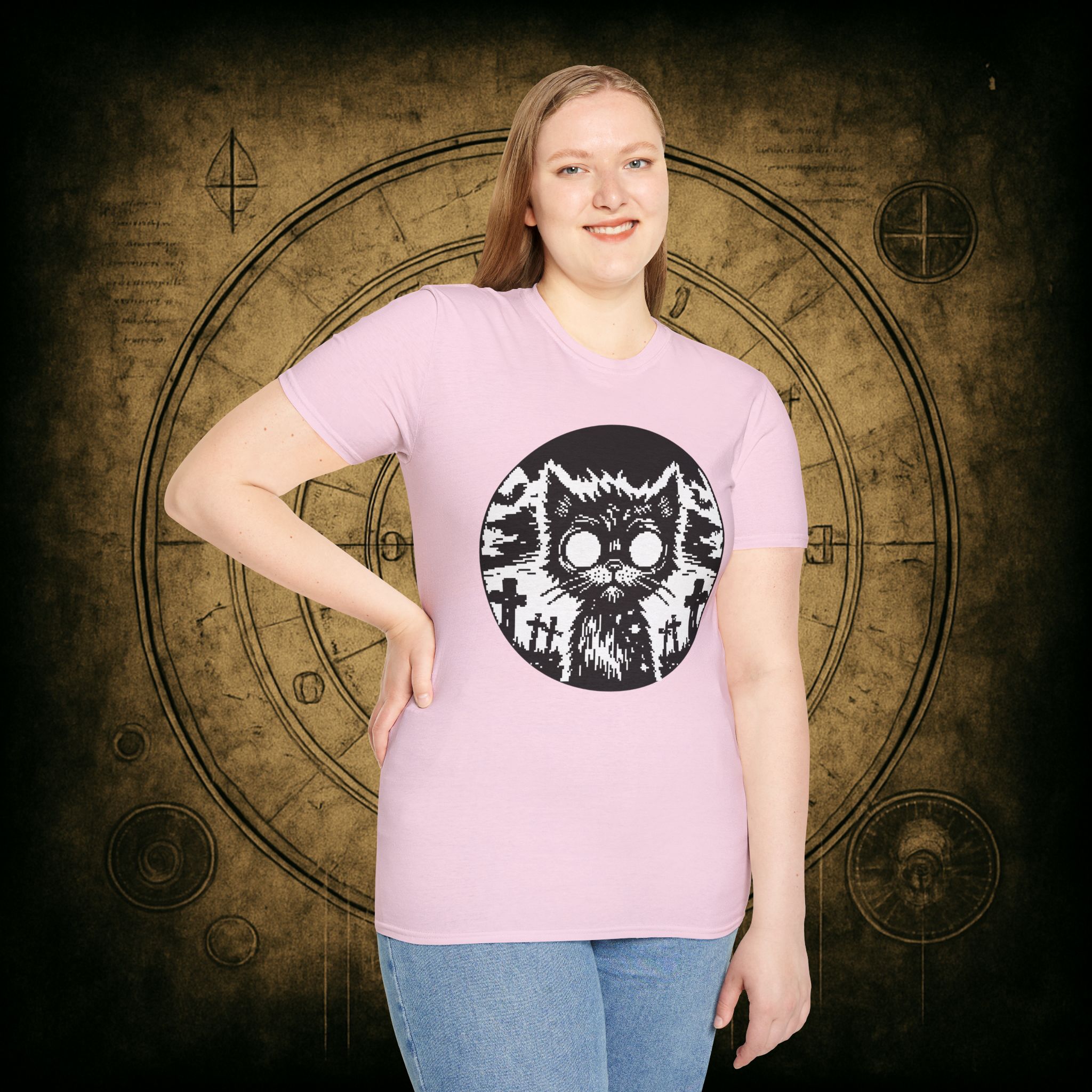 Zombie Cat Unisex T-Shirt - Image 65