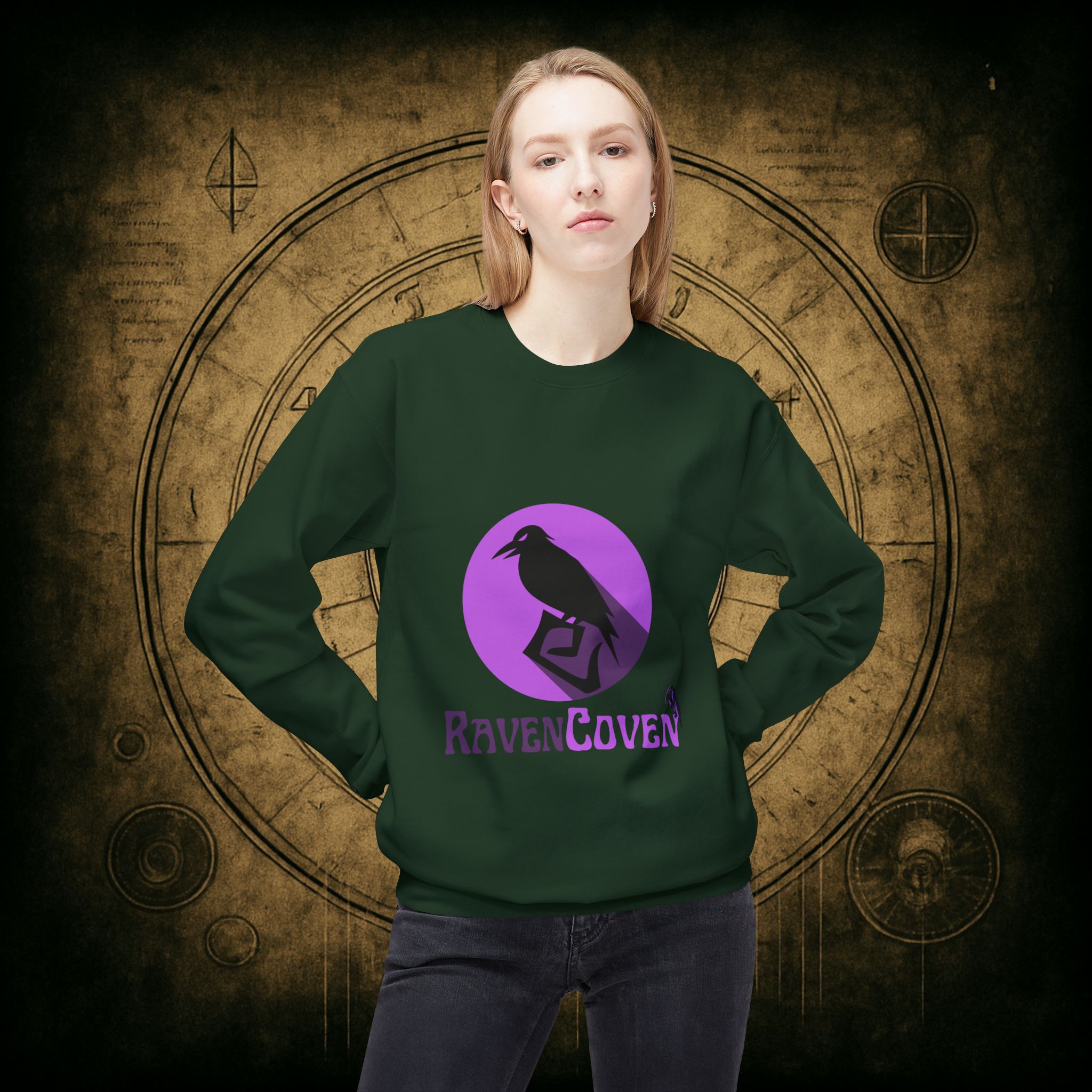 Raven Coven Logo Unisex Sweatshirt - Image 17