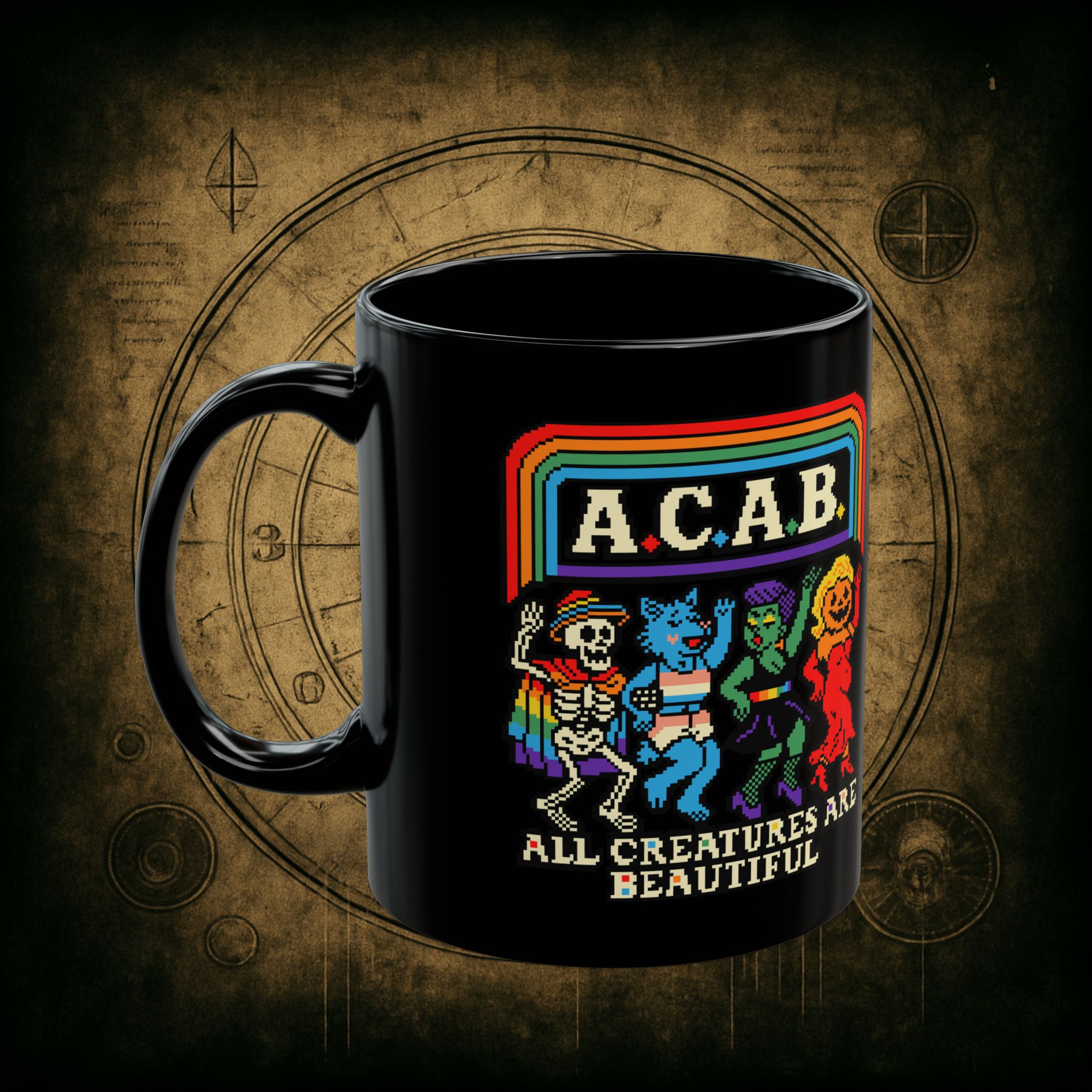 All Creatures Are Beautiful Ceramic Mug - Image 3