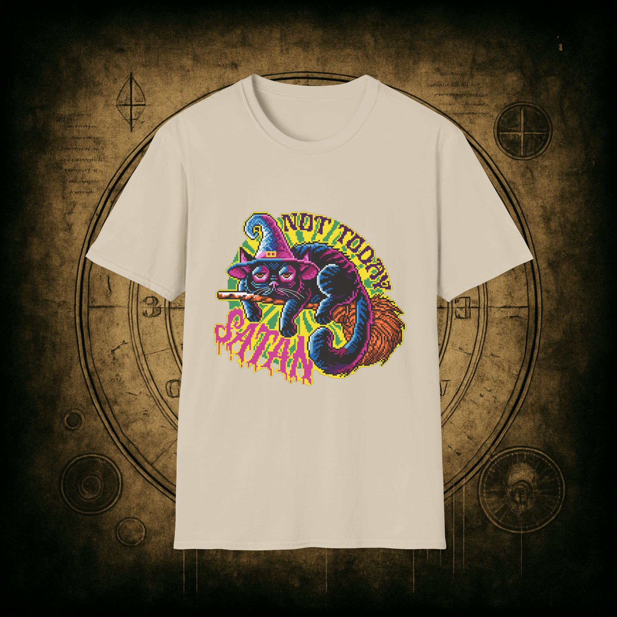 Not Today Satan Cat Unisex T-Shirt - Image 22