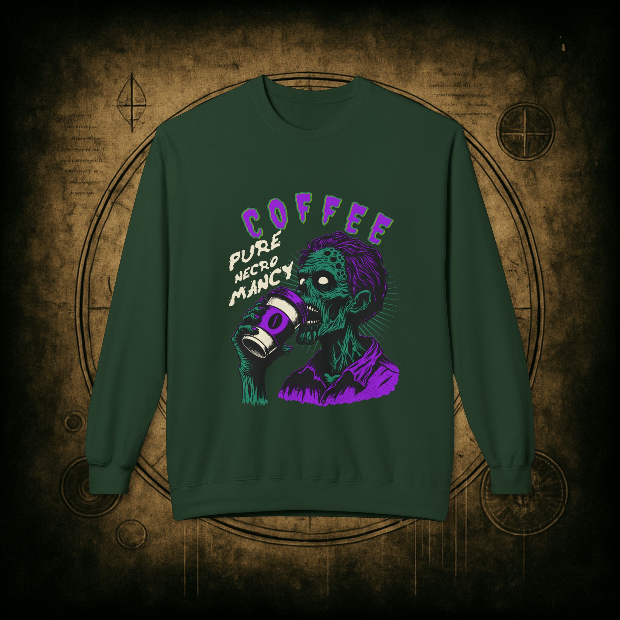 Zombie Coffee Necromancy Sweatshirt - Image 19