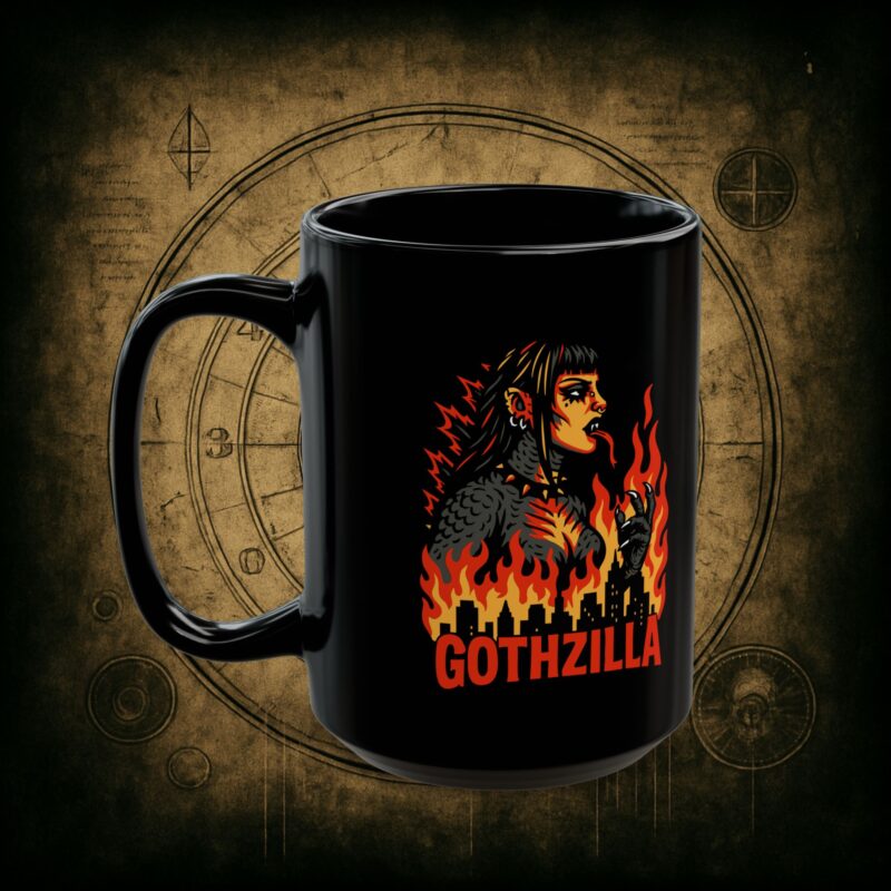 Gothzilla Ceramic Mug - Image 8