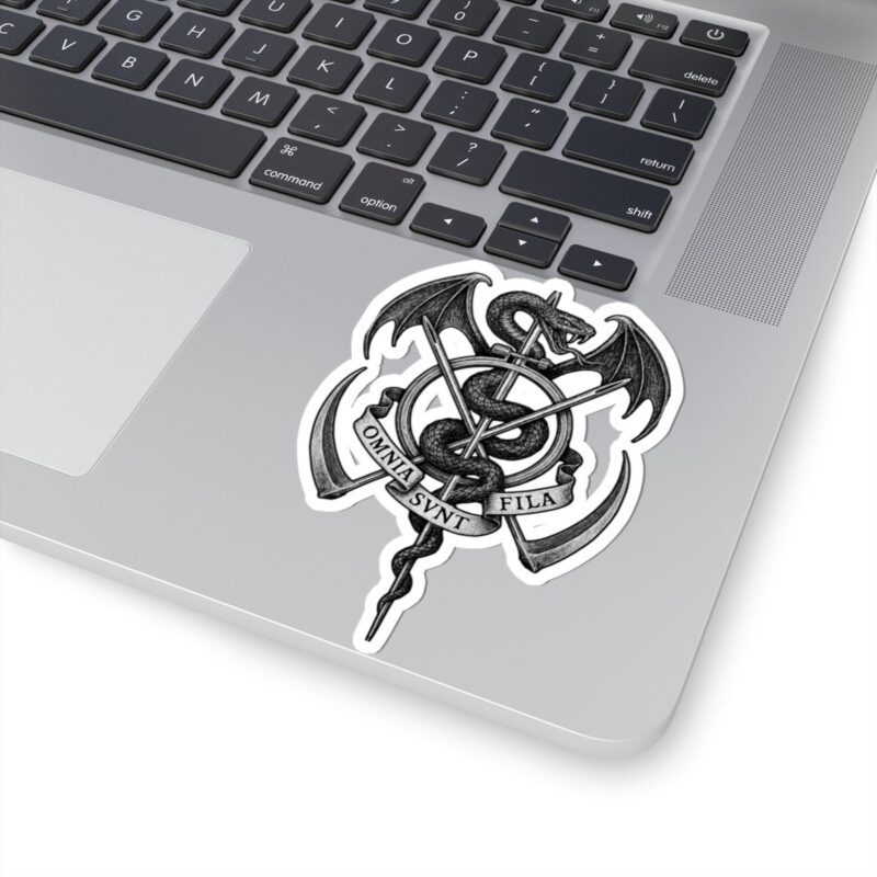 Omnia Sunt Fila Kiss-Cut Sticker - Image 2
