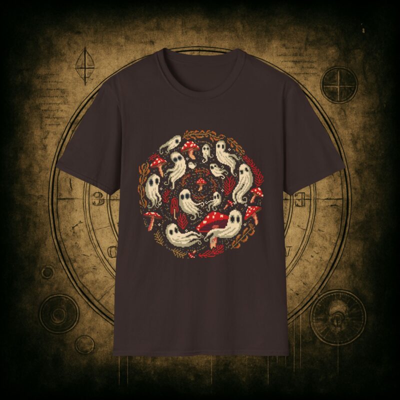 Spiral Mushrooms & Ghosts Unisex T-Shirt