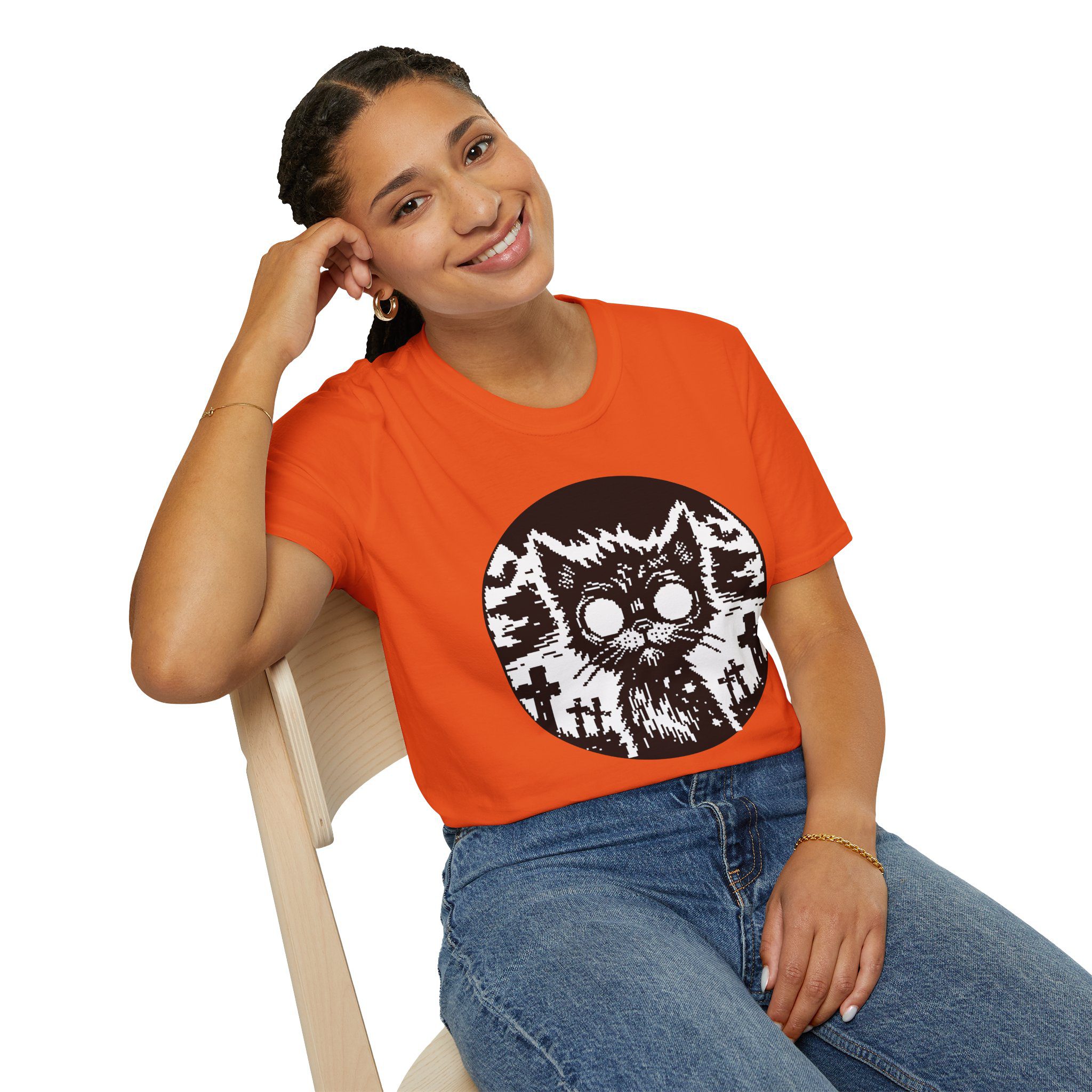 Zombie Cat Unisex T-Shirt - Image 30