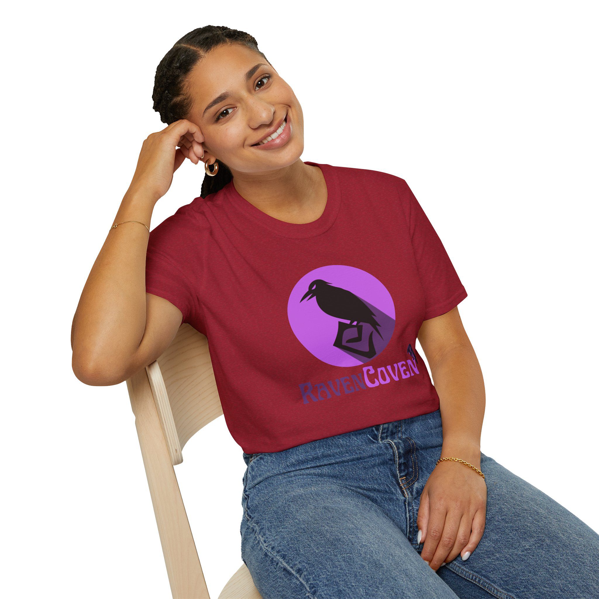 Raven Coven Logo Unisex T-Shirt - Image 76