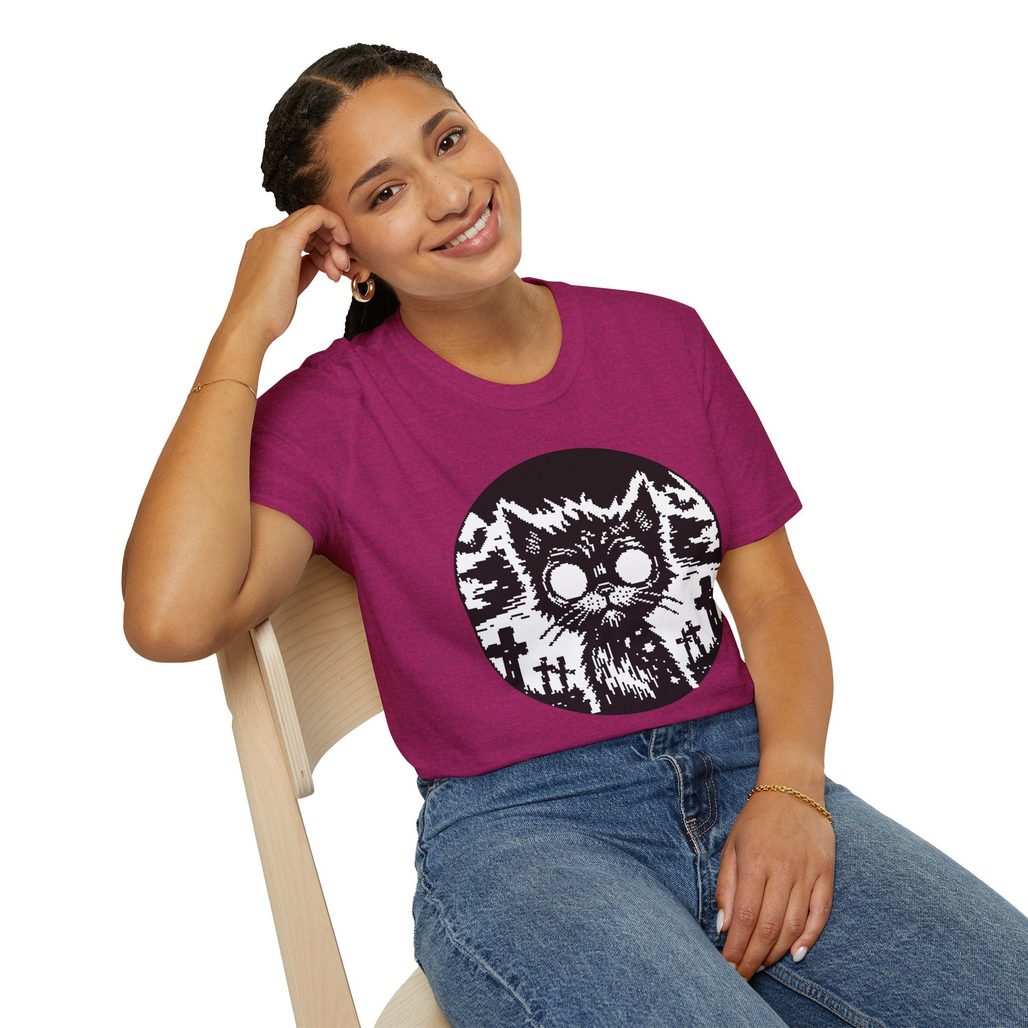 Zombie Cat Unisex T-Shirt - Image 41