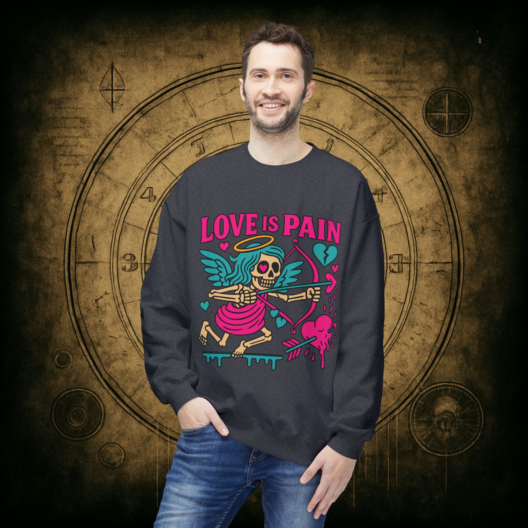 Cupid: Love Is Pain – Unisex Sweatshirt - Image 21