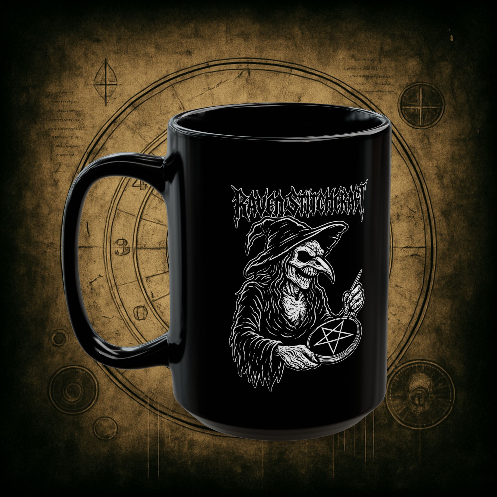 Raven Stitcher Ceramic Mug - Image 8