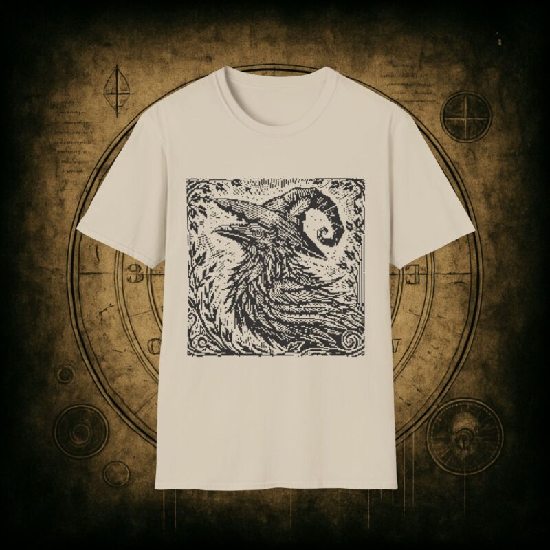 Woodcut Raven Unisex T-shirt