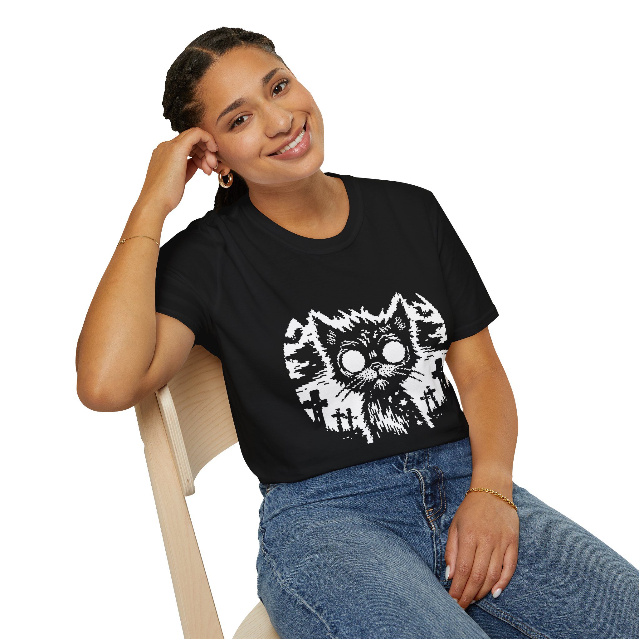 Zombie Cat Unisex T-Shirt - Image 10
