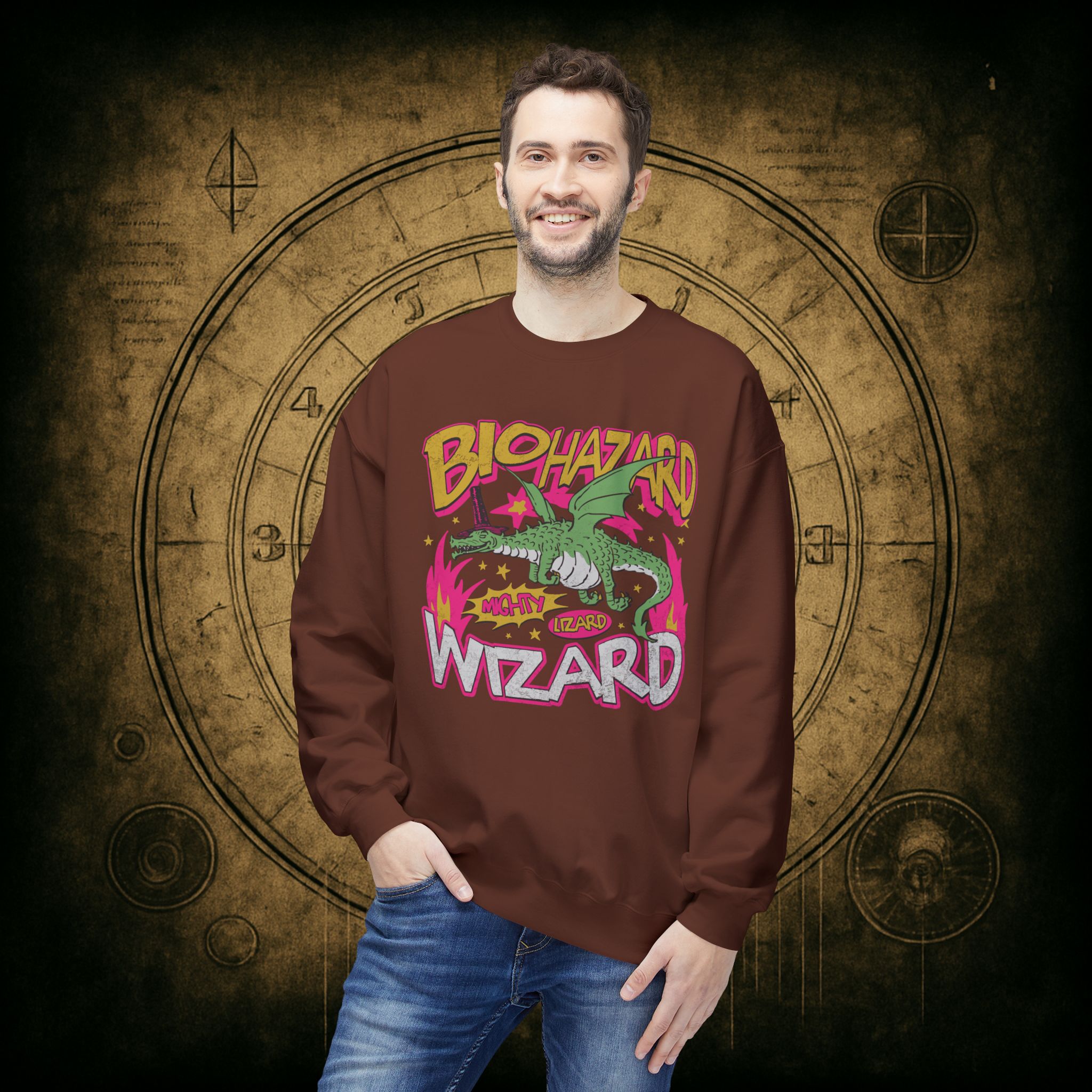 Biohazard Wizard Unisex Sweatshirt - Image 12