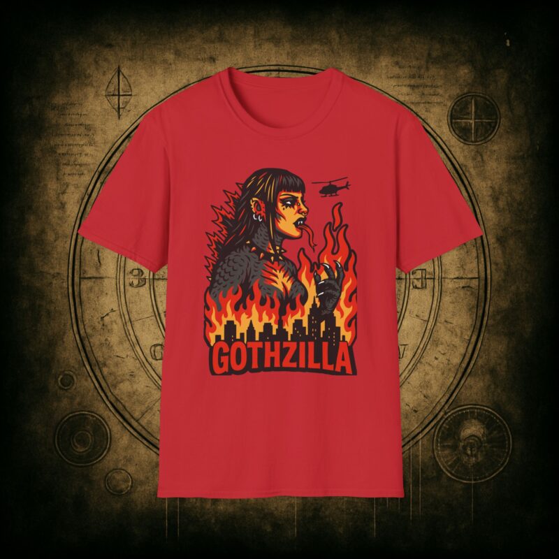 Gothzilla Unisex T-shirt - Image 68