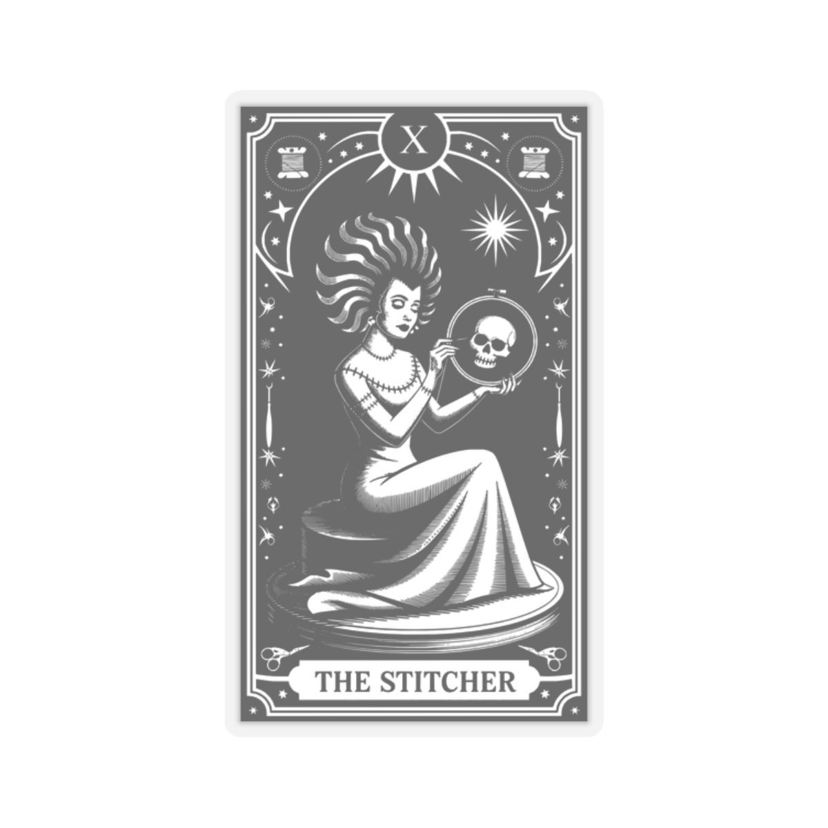 The Stitcher Tarot Kiss-Cut Sticker - Image 4