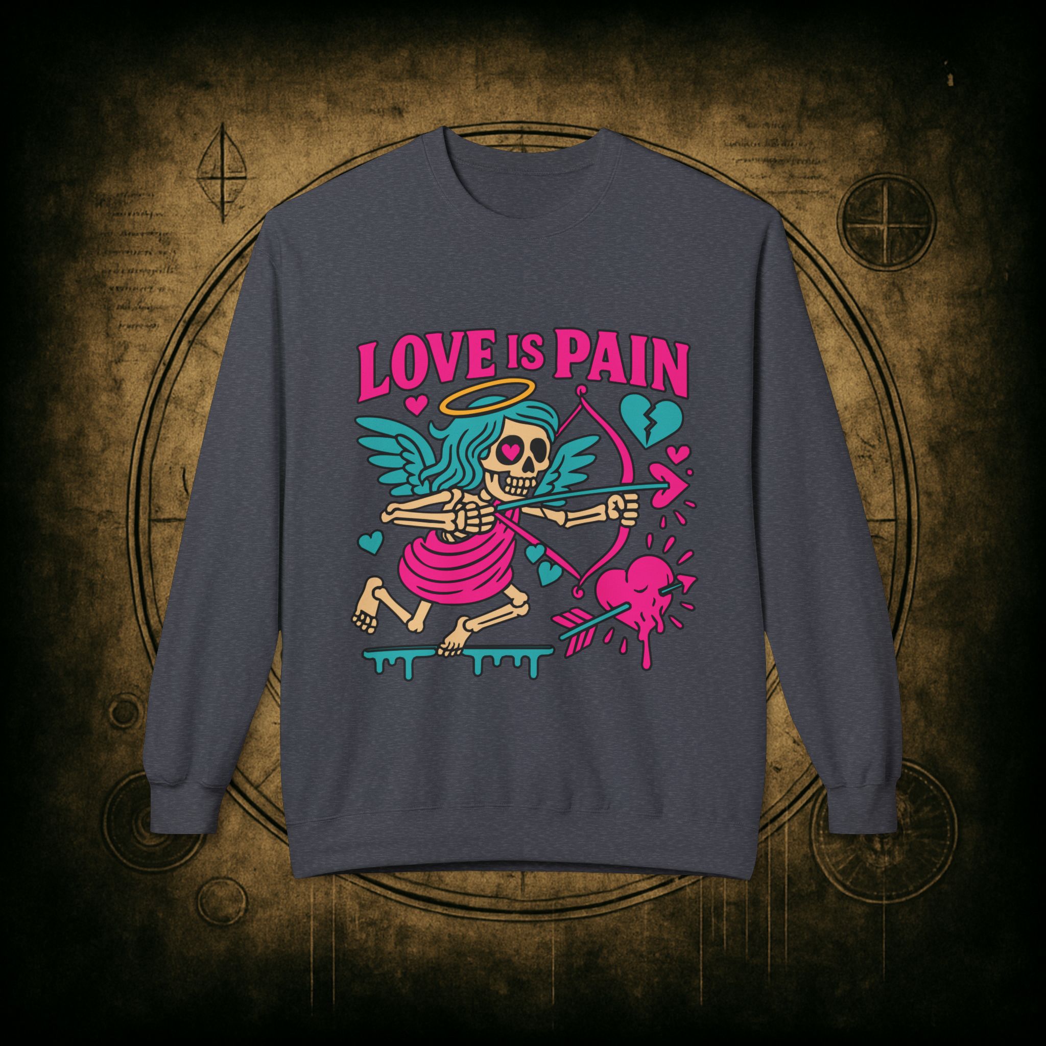 Cupid: Love Is Pain – Unisex Sweatshirt - Image 19