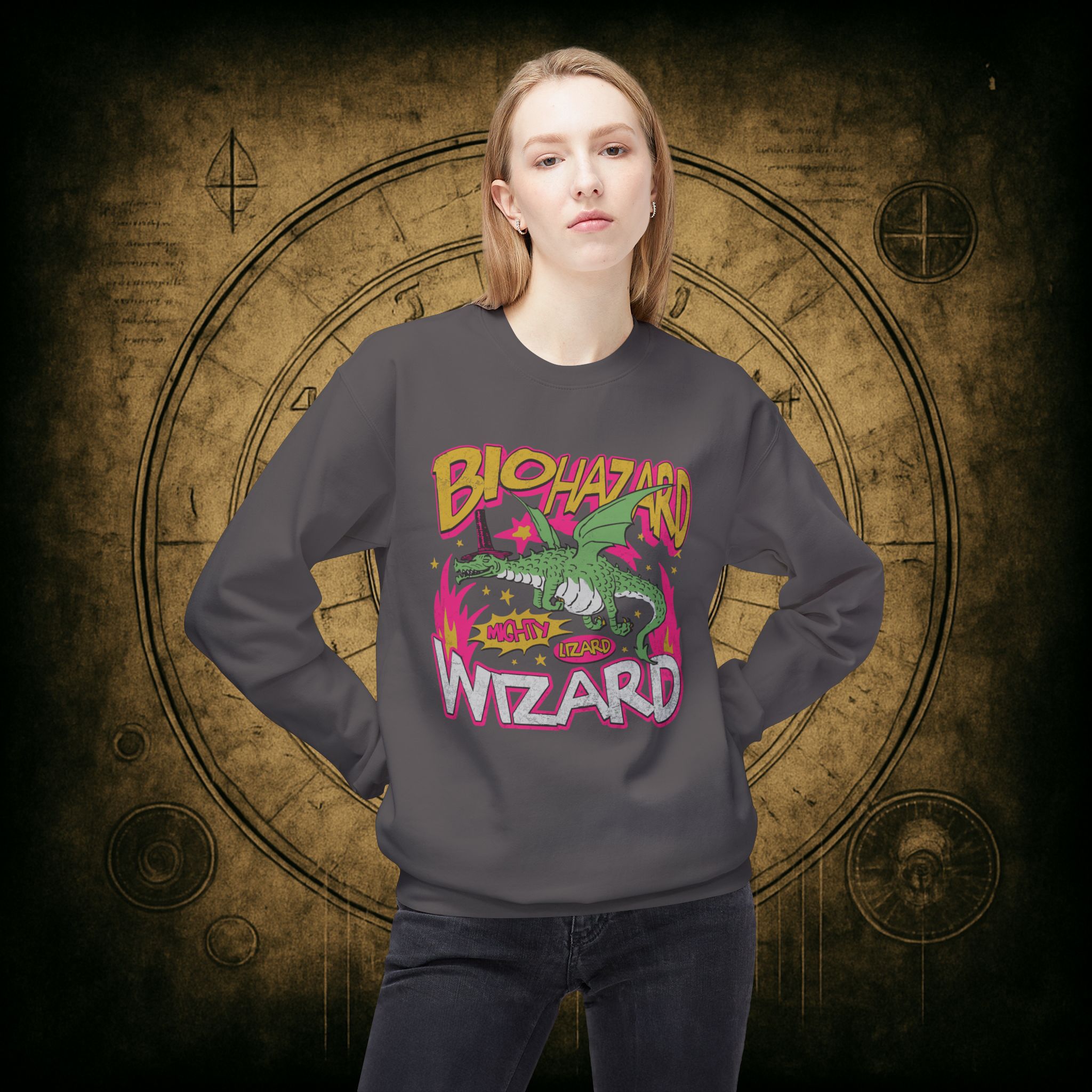 Biohazard Wizard Unisex Sweatshirt - Image 29