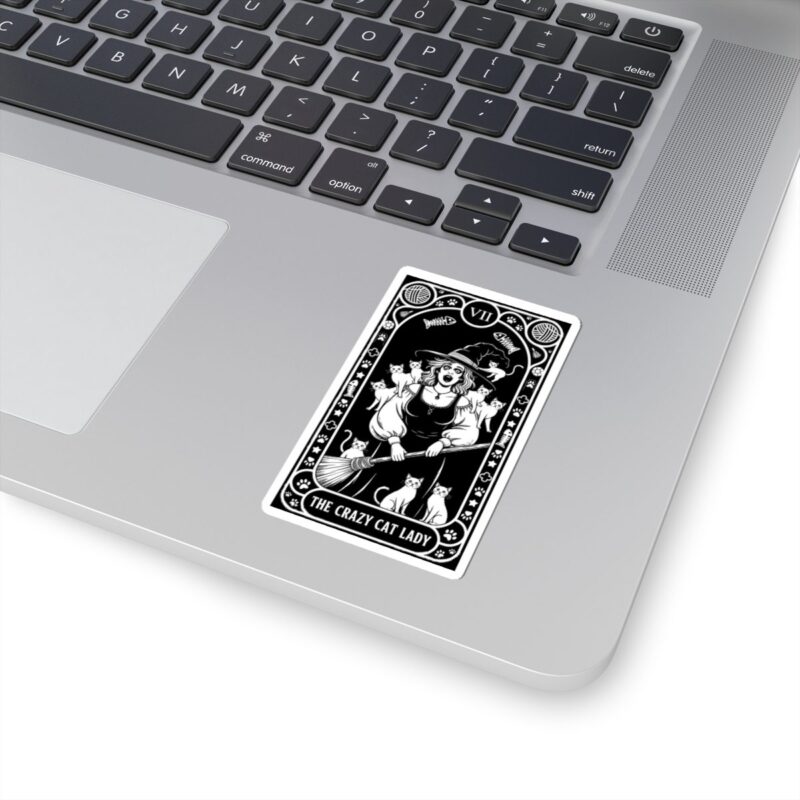 The Crazy Cat Lady Tarot Kiss-Cut Sticker - Image 14