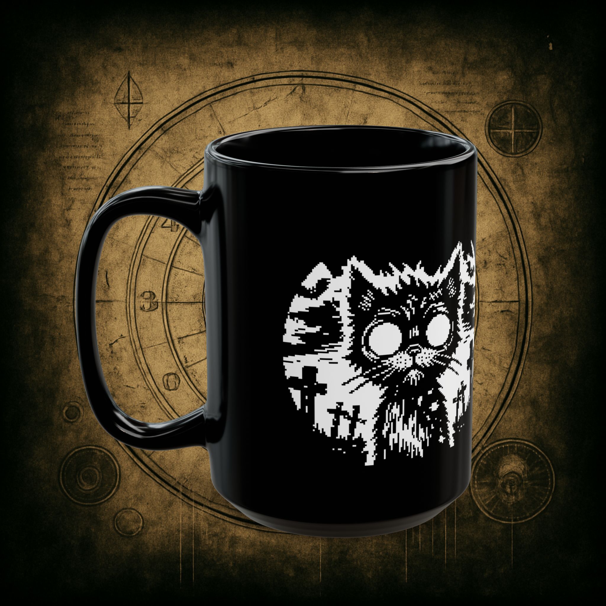 Zombie Cat Ceramic Mug - Image 8