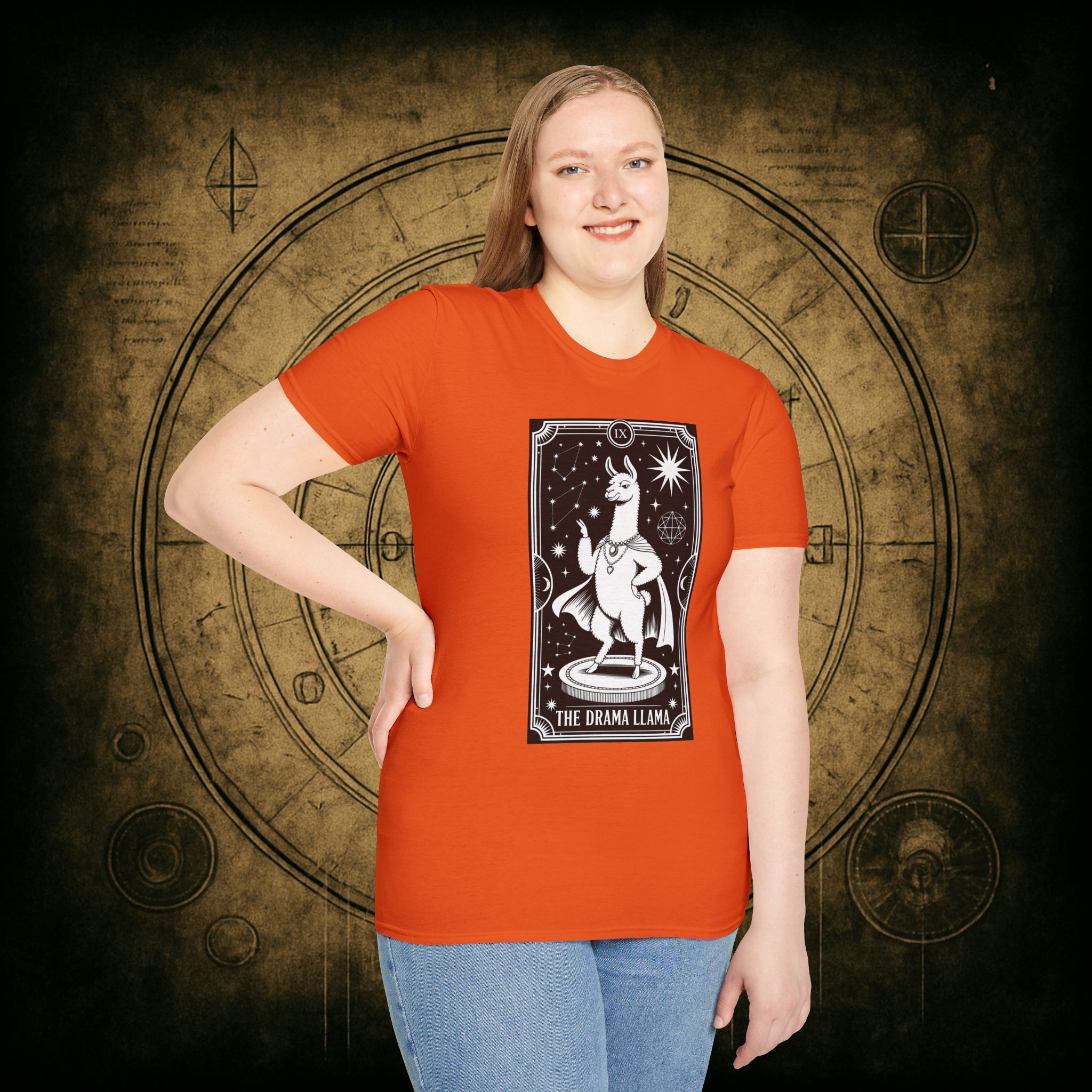 The Drama Llama Tarot Unisex T-Shirt - Image 31