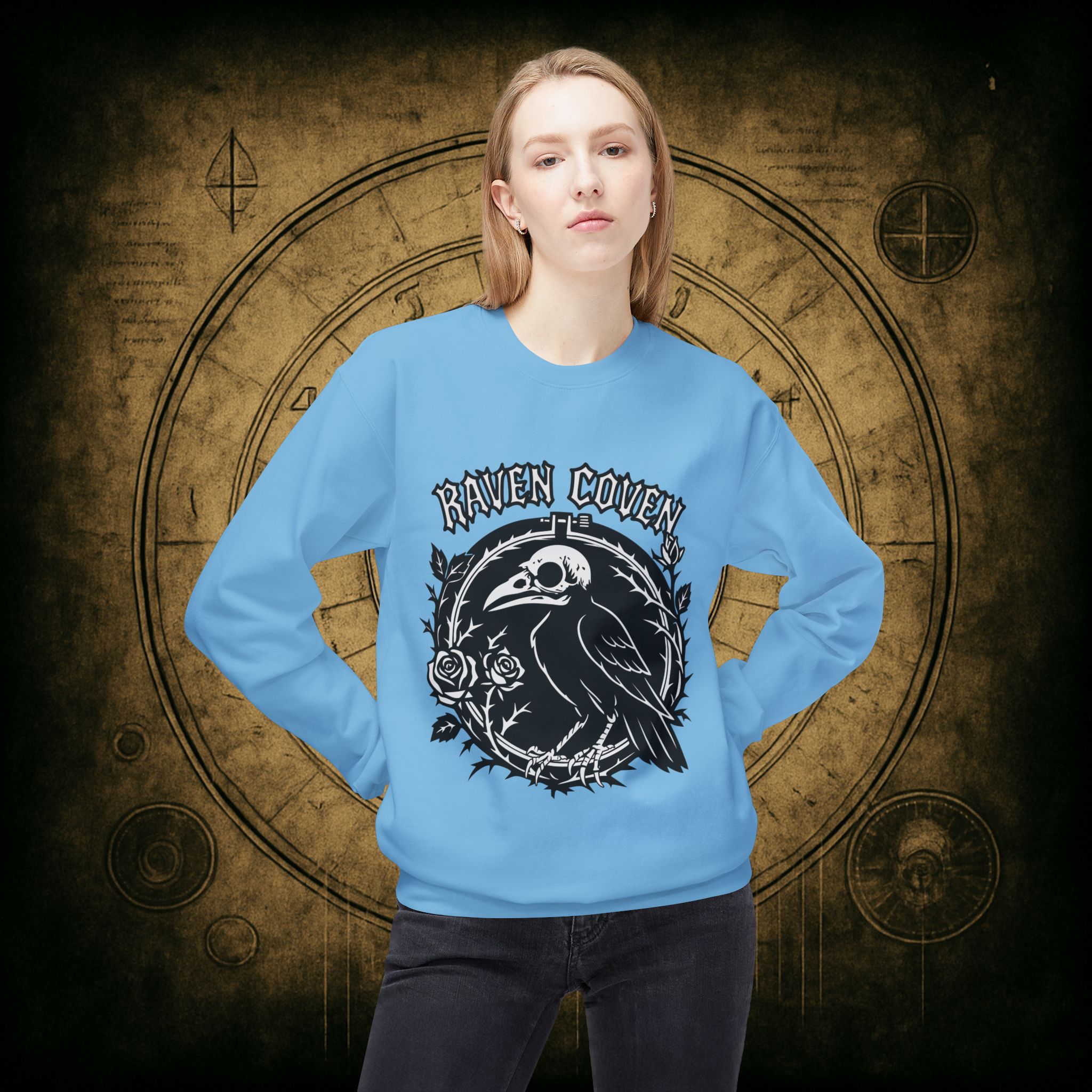 Raven of the Coven Raven Unisex Sweatshirt - Image 23