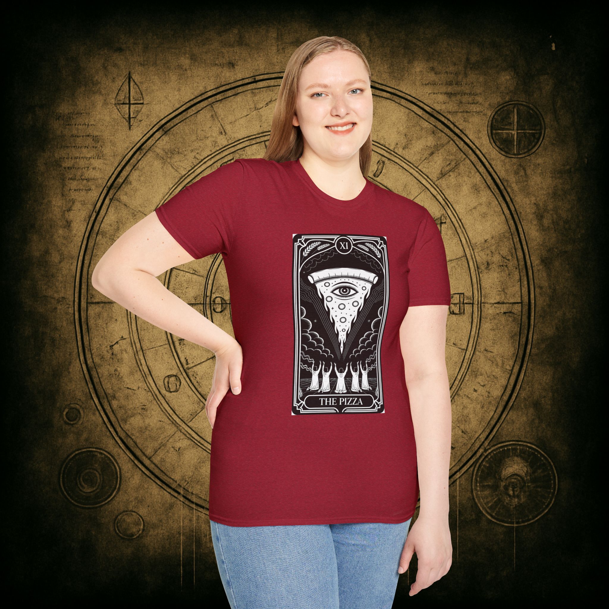 The Pizza Tarot Unisex T-Shirt - Image 75